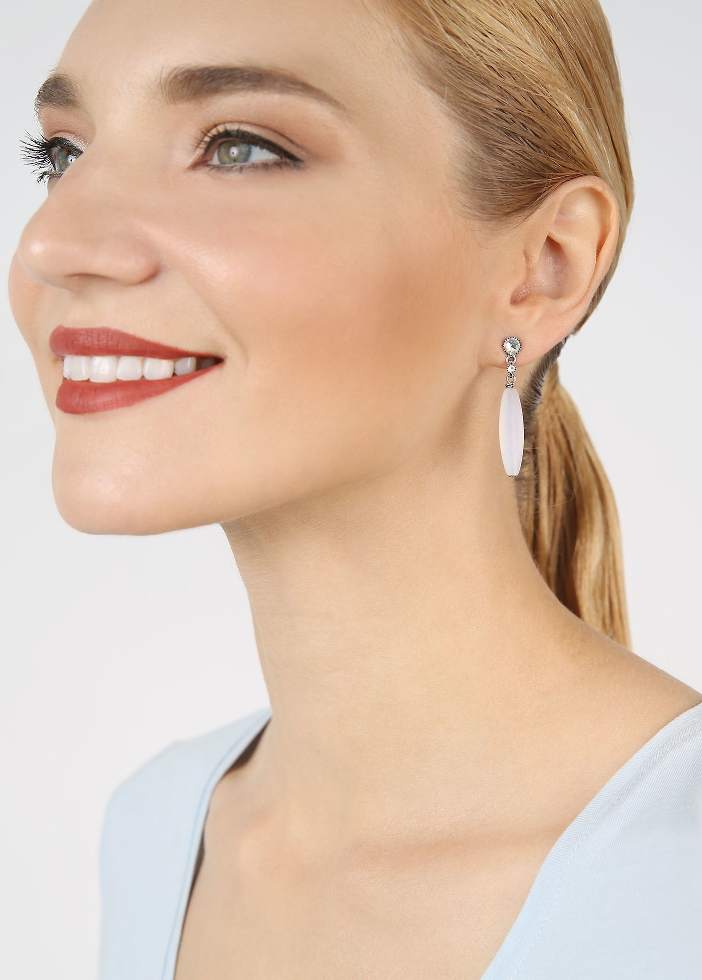 image pour Clou d'oreille pendant Daily Desire Blanc  