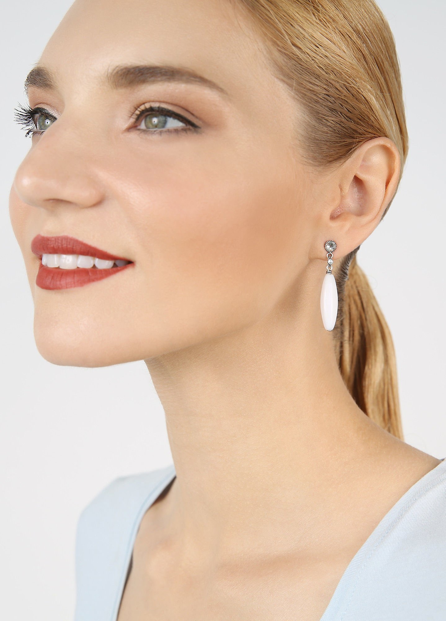 image pour Clou d'oreille pendant Daily Desire Blanc  