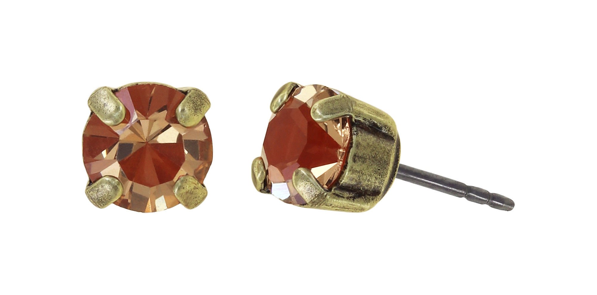 image for Earring stud Black Jack Orange  SS 29