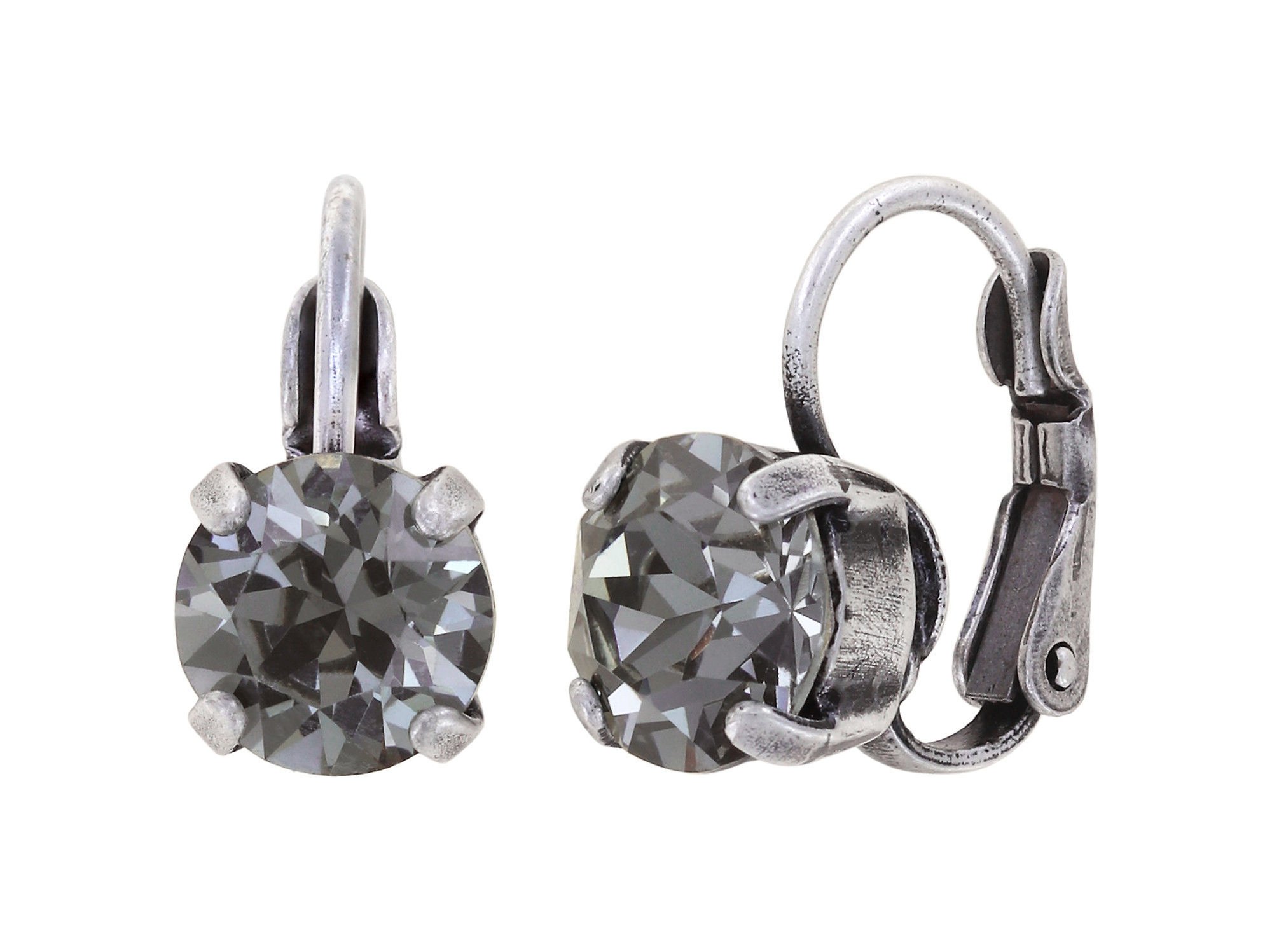 Bild für Ohrringe mit Brisur Black Jack Grau Schwarzer Diamant SS 39