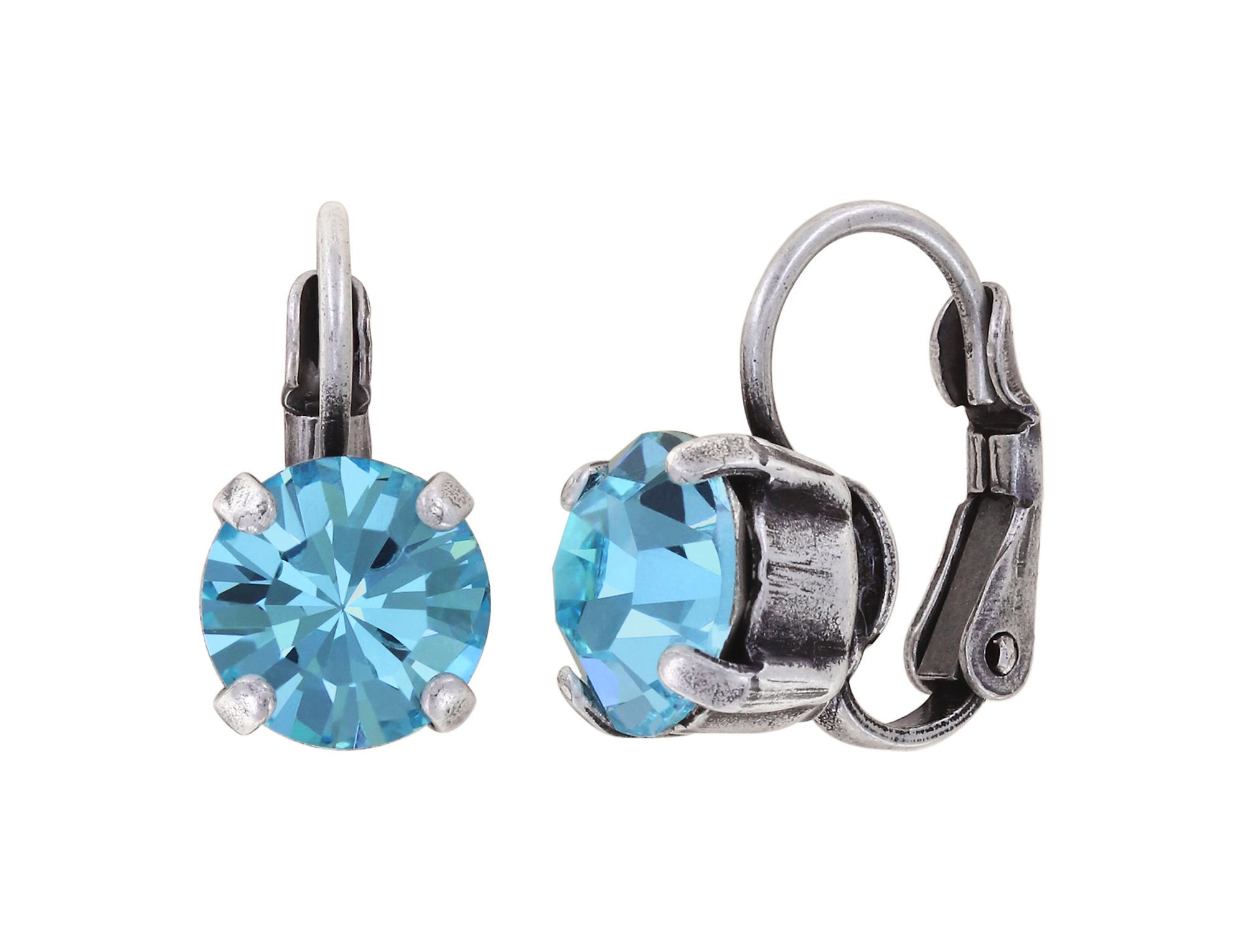 image pour Boucles d'oreilles Eurowire Black Jack Bleu Clair aqua bohemica SS 39