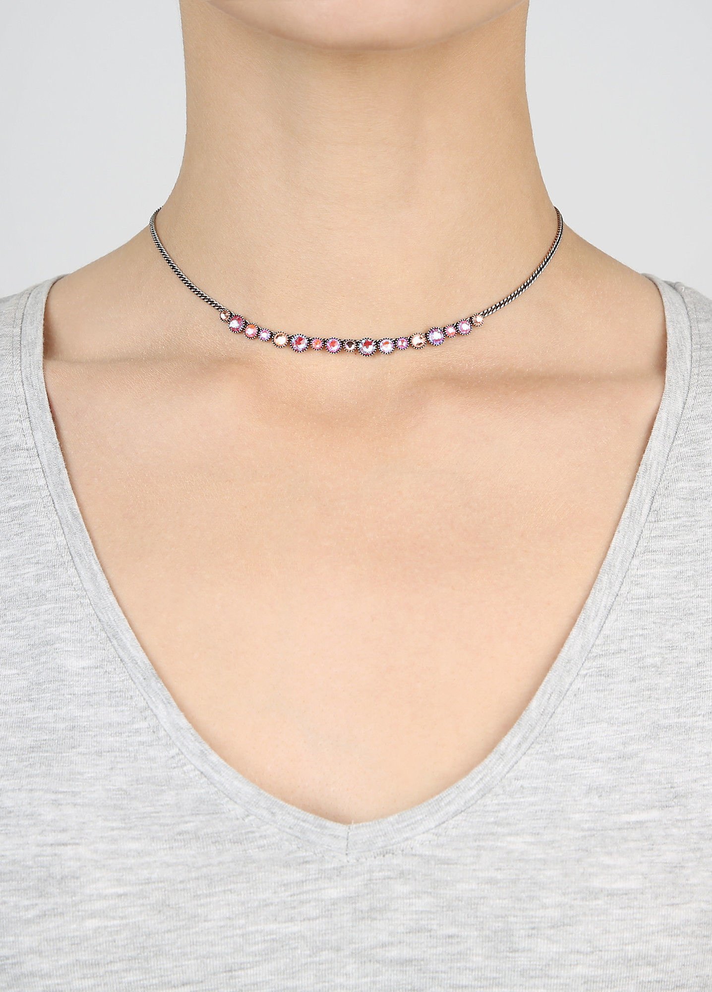 image for Necklace Water Cascade Pink  