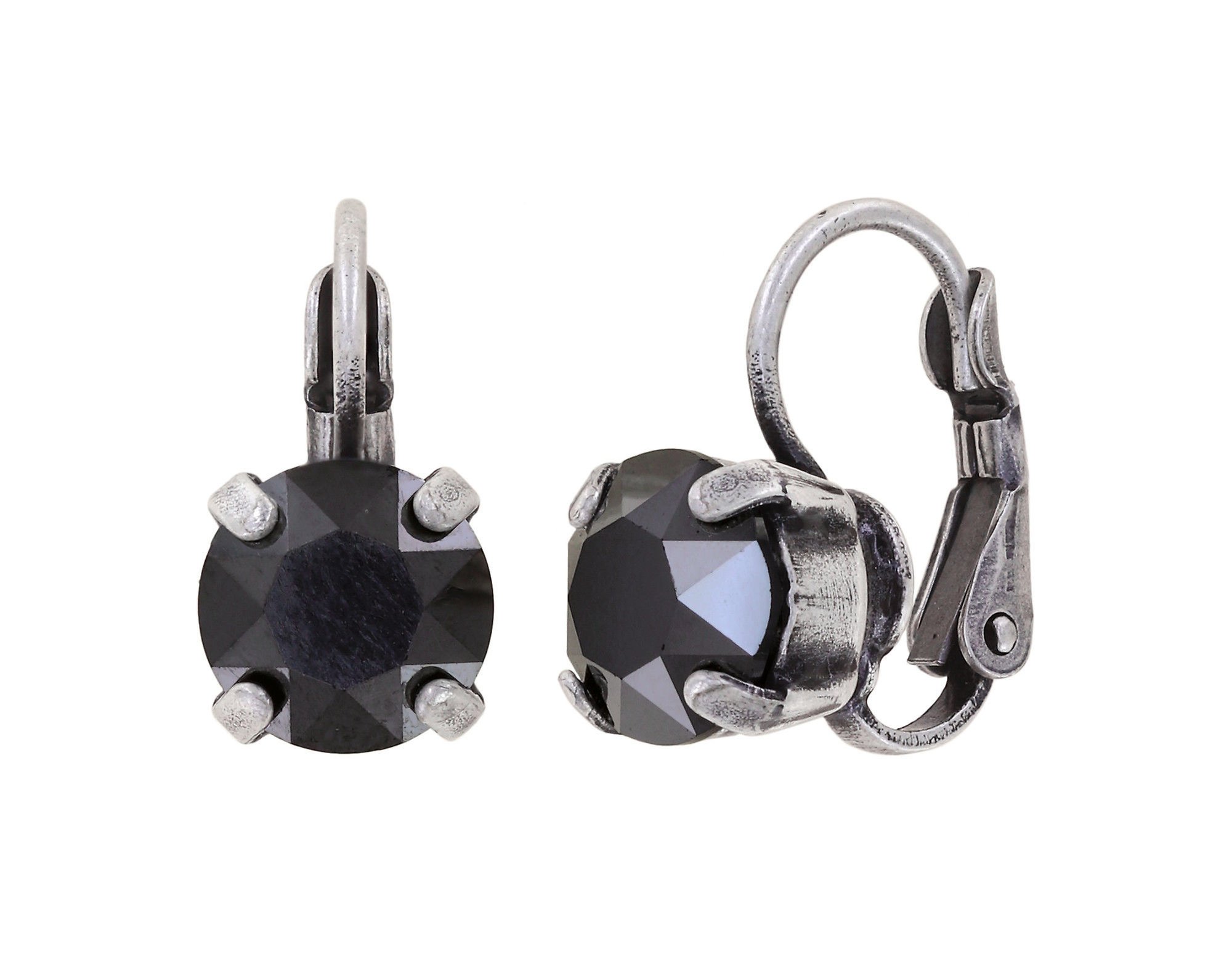 image pour Boucles d'oreilles Eurowire Black Jack Noir jet hematite SS 39