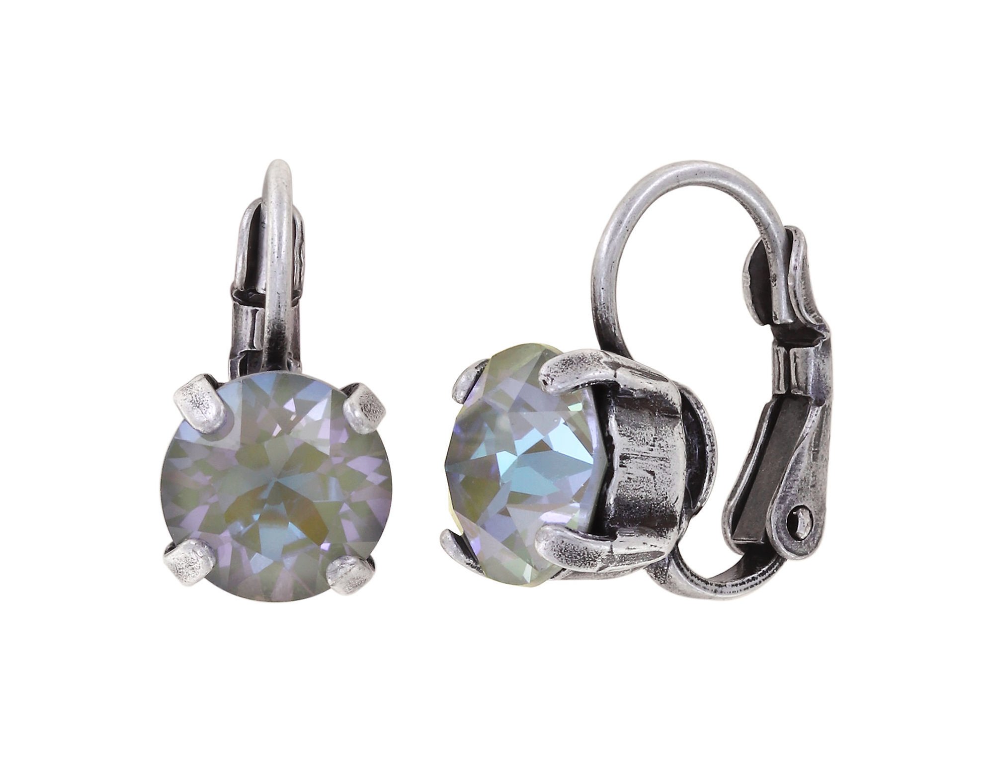 Bild für Ohrringe mit Brisur Black Jack Grau crystal serene gray delite SS 39