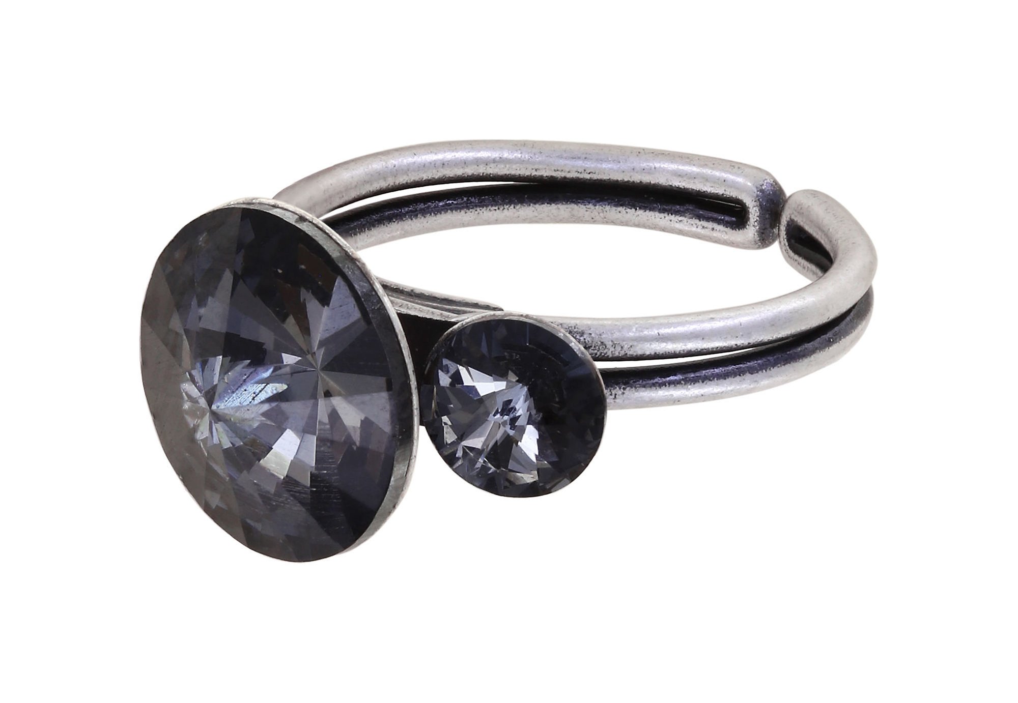 Bild für Ring Rivoli Grau crystal night fall 12 mm