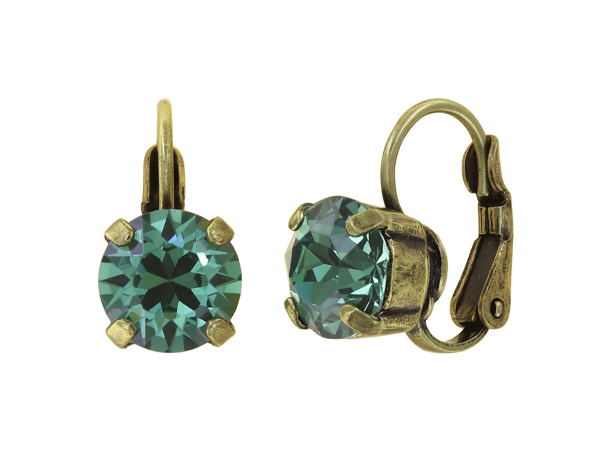 image pour Boucles d'oreilles Eurowire Black Jack Vert erinite SS 39