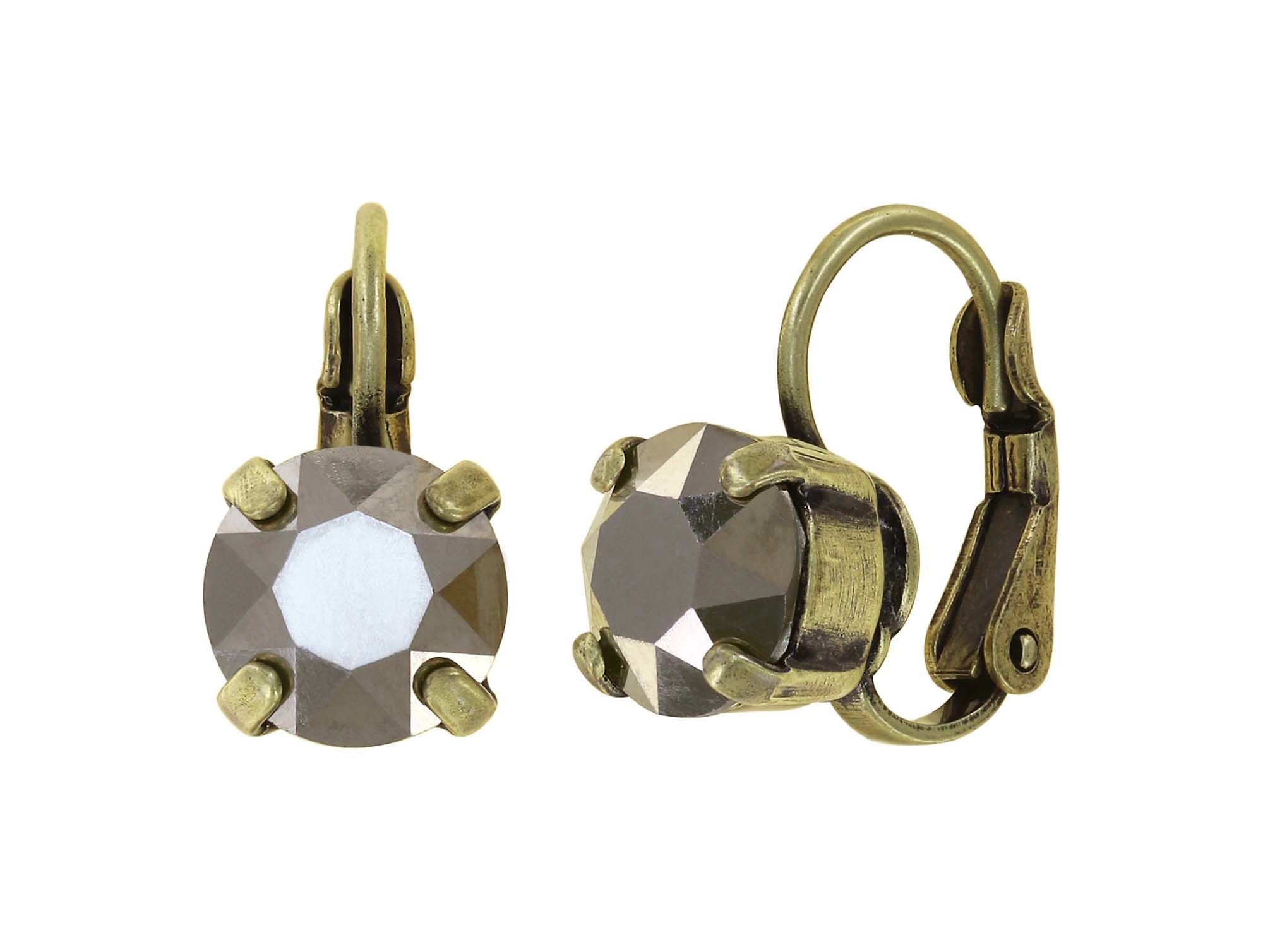 image pour Boucles d'oreilles Eurowire Black Jack Gris crystal metallic lt. gold SS 39