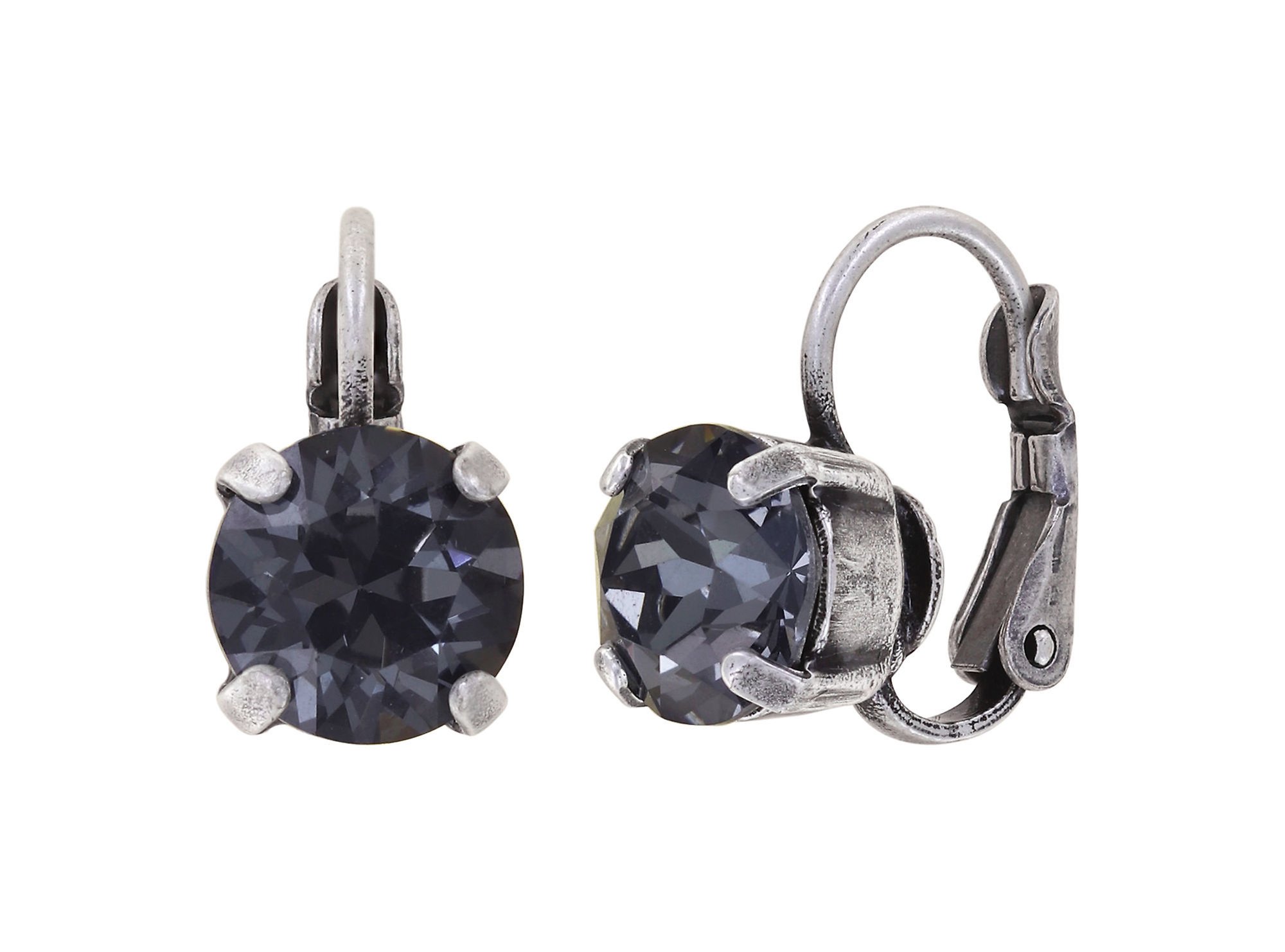 image for Earring Eurowire Black Jack Black crystal silver night SS 39