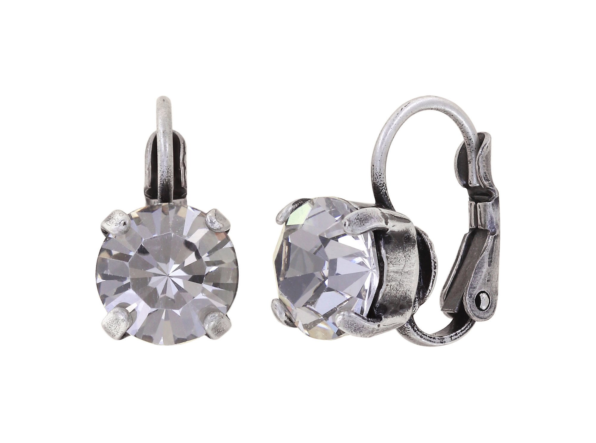 image pour Boucles d'oreilles Eurowire Black Jack Blanc crystal velvet SS 39