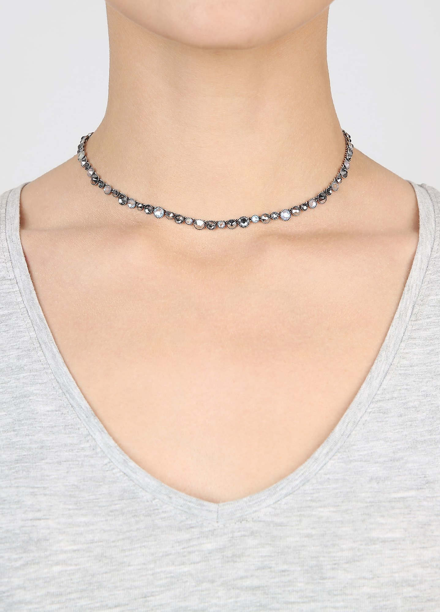 image pour Collier Water Cascade Gris  