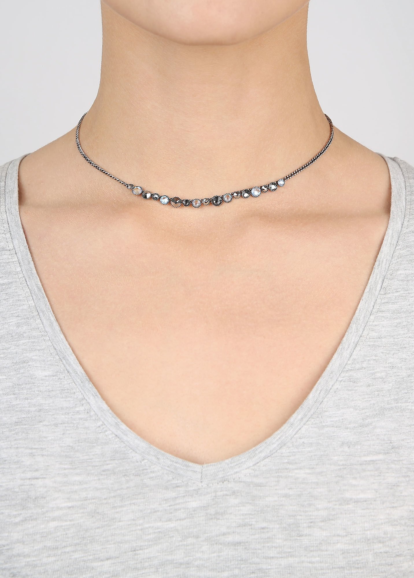 image pour Collier Water Cascade Gris  
