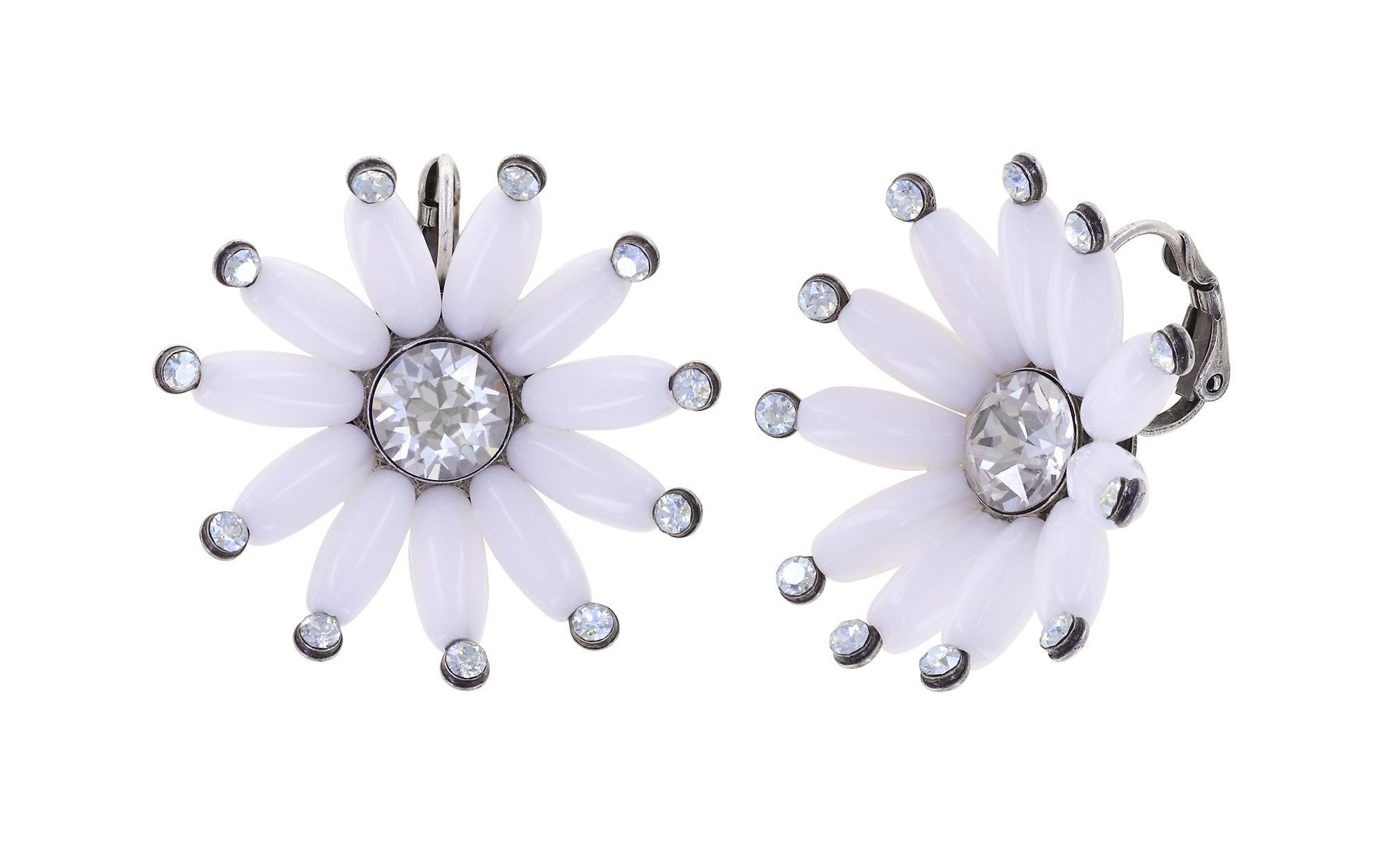 image pour Boucles d'oreilles Eurowire Daisy Riot Blanc  