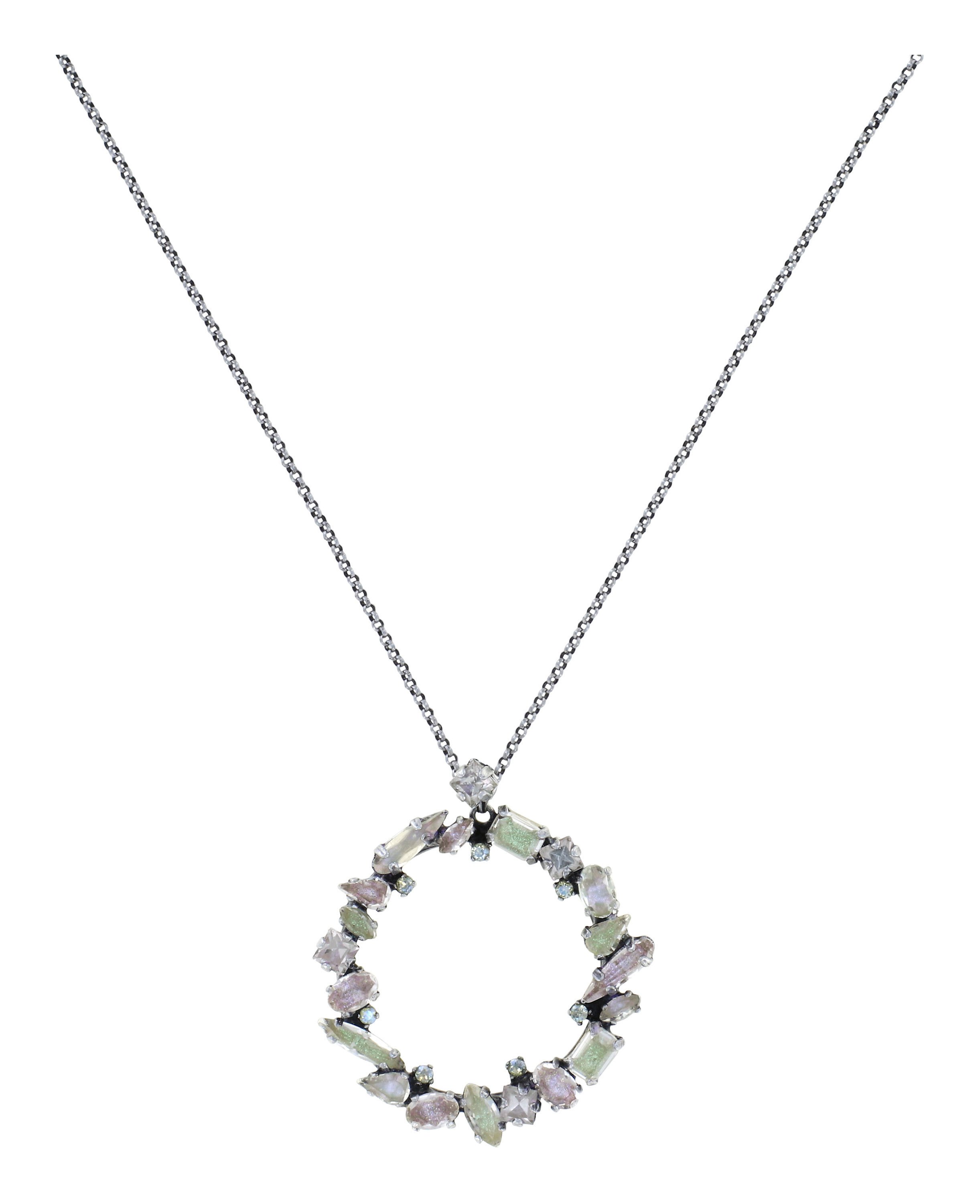 image pour Collier pendant (long) Abegail Multi Pastel  