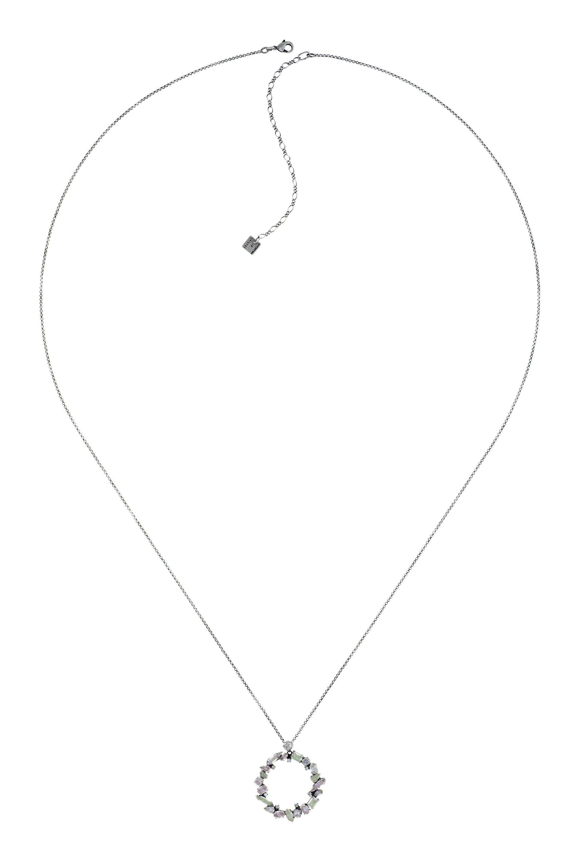 image pour Collier pendant (long) Abegail Multi Pastel  