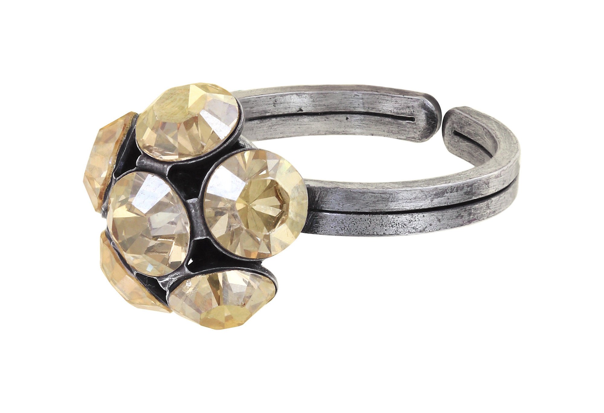image for Ring Disco Balls Beige crystal golden shadow SS 29