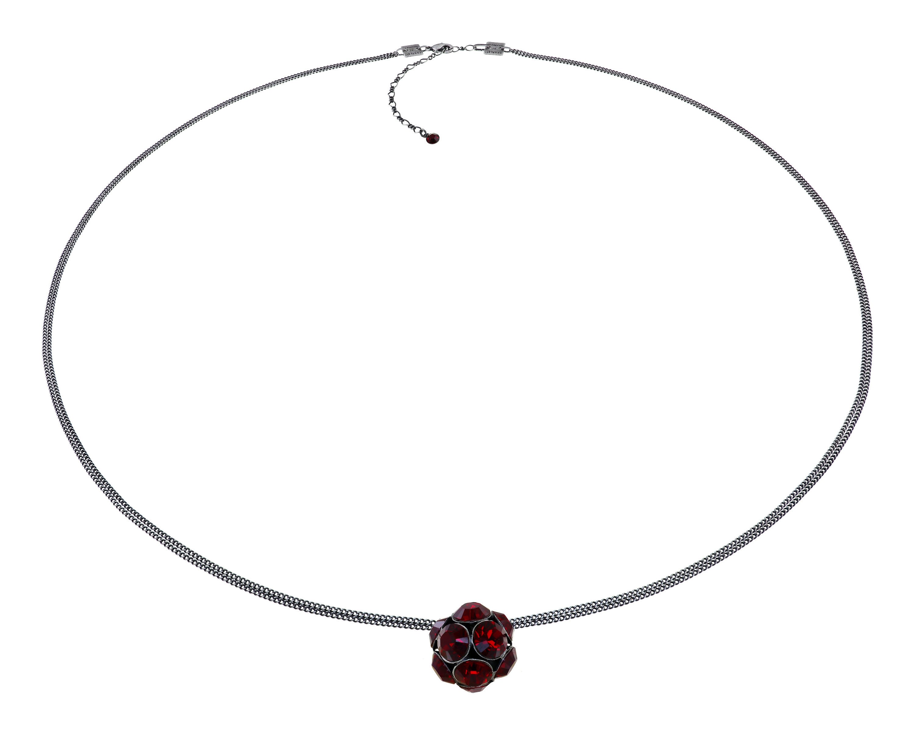 image for Necklace Pendant Disco Balls Red siam SS 39
