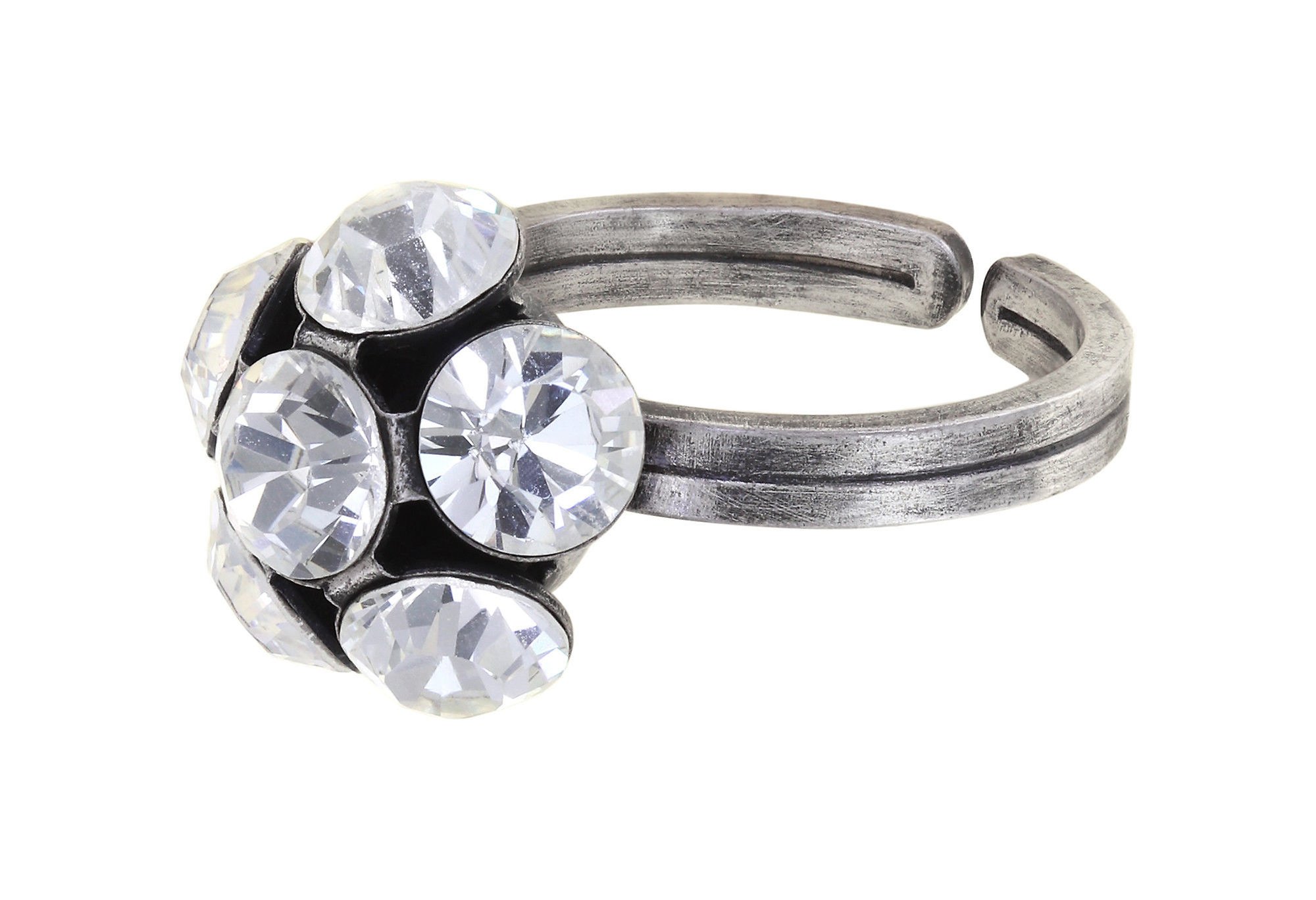 image for Ring Disco Balls White crystal SS 29