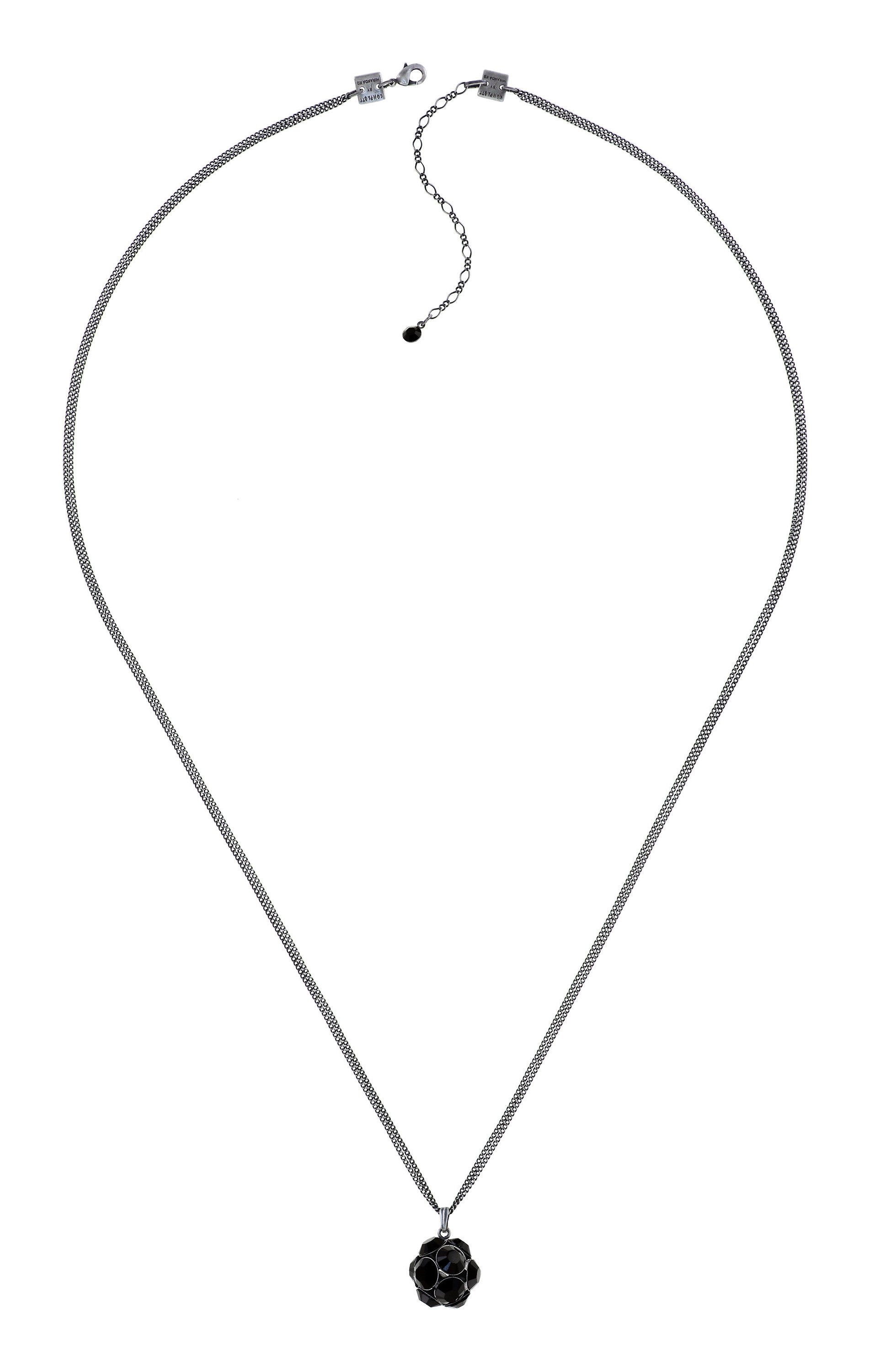 image for Necklace Pendant Disco Balls Black jet SS 39