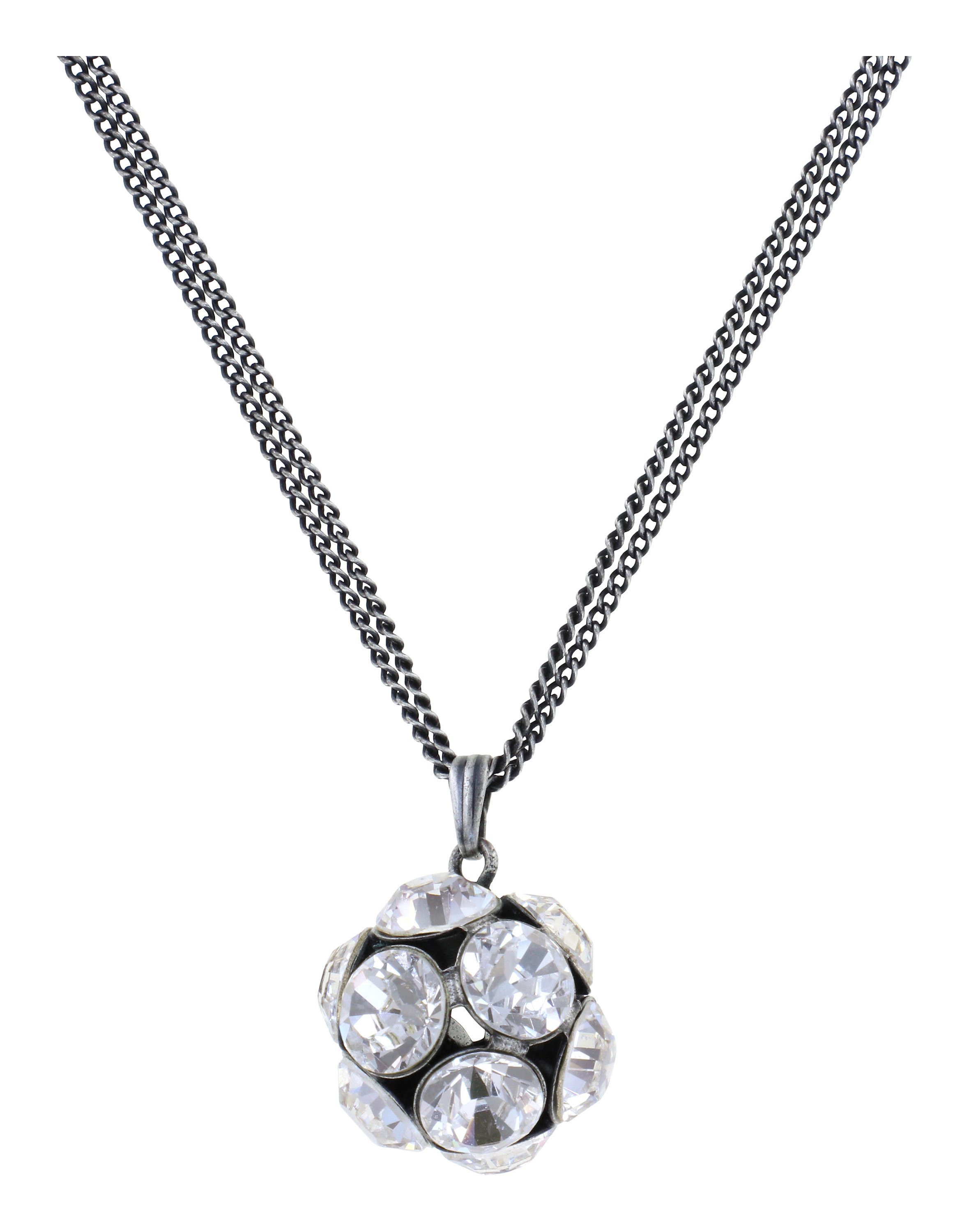 image pour Collier pendant Disco Balls Blanc crystal SS 39