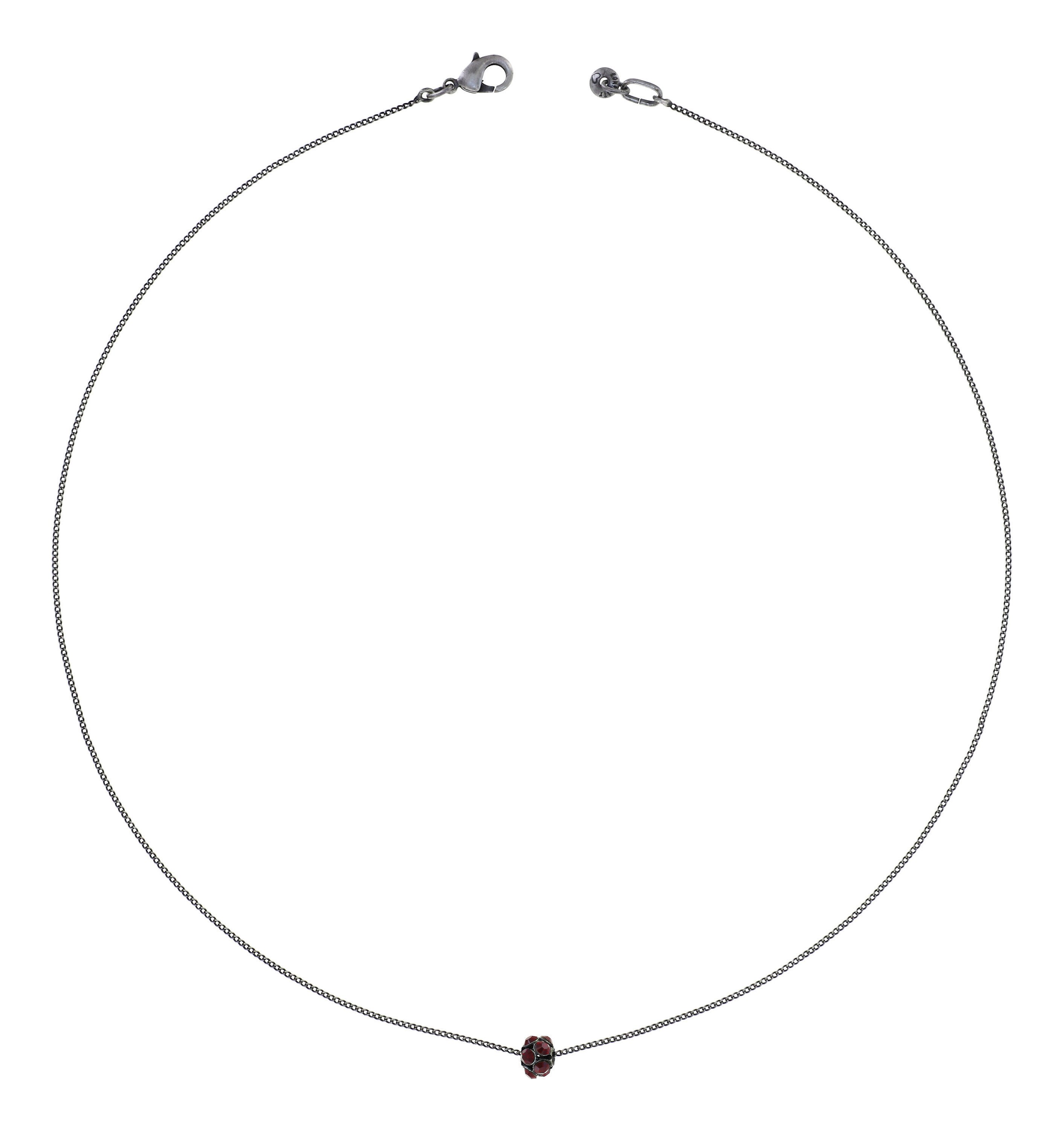 image pour Collier Disco Balls Rouge siam PP 18