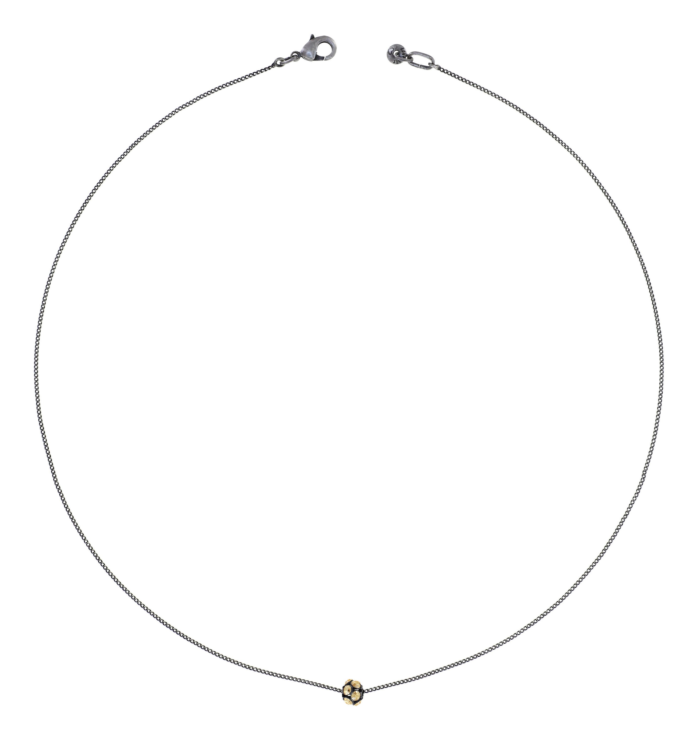 image pour Collier Disco Balls Beige crystal golden shadow PP 18