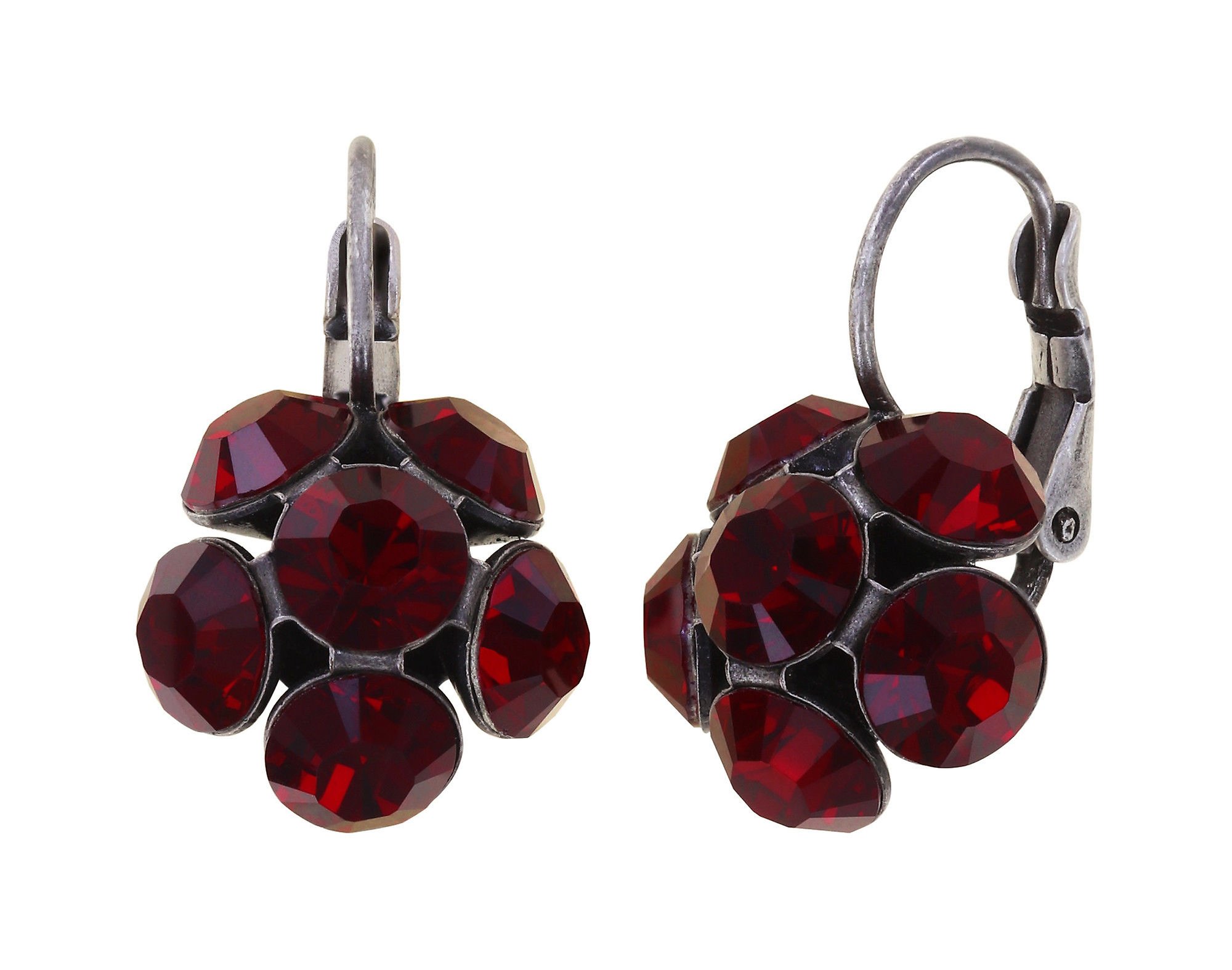 image for Earring Eurowire Disco Balls Red siam SS 29