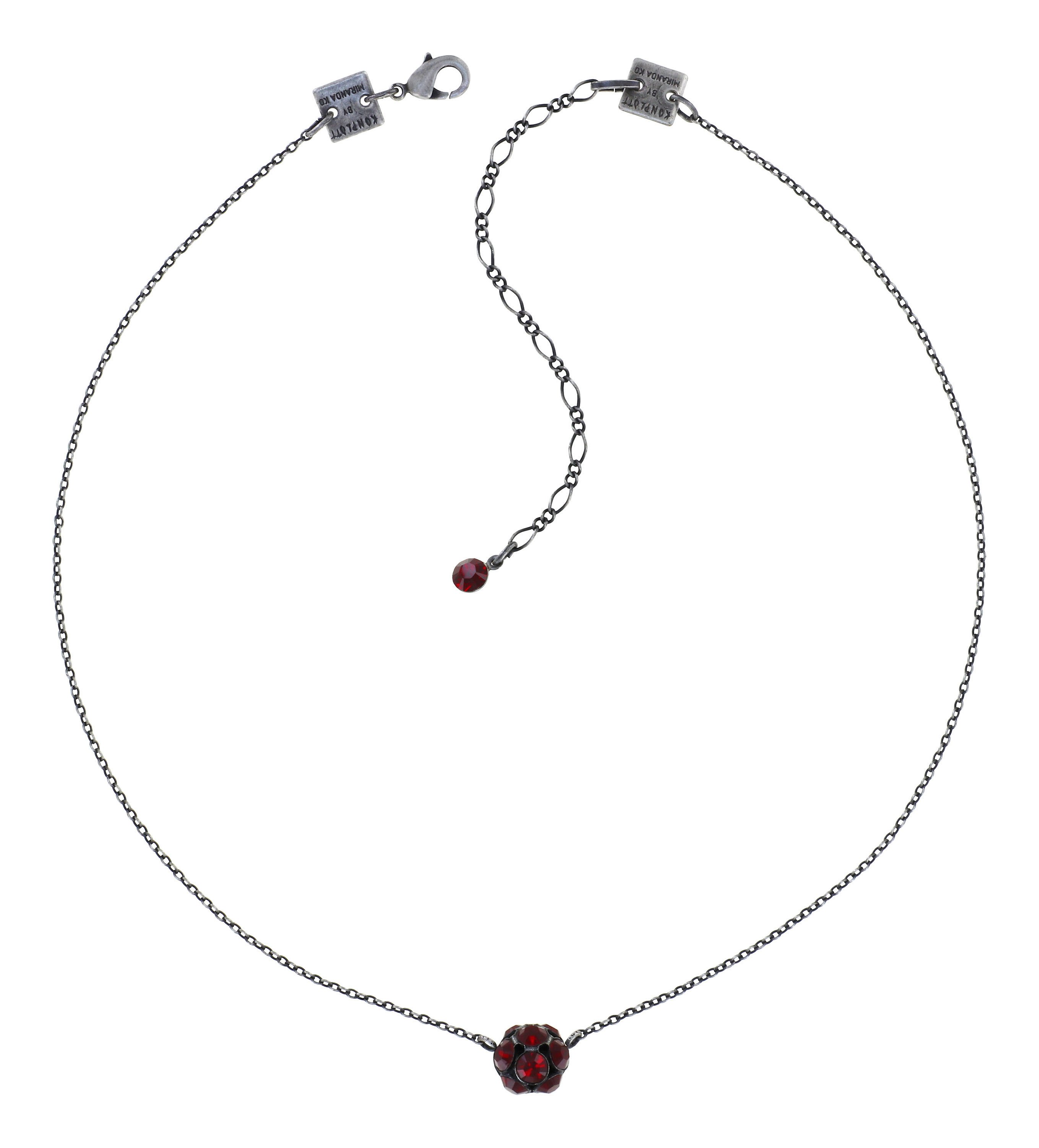 image pour Collier Disco Balls Rouge siam PP 32
