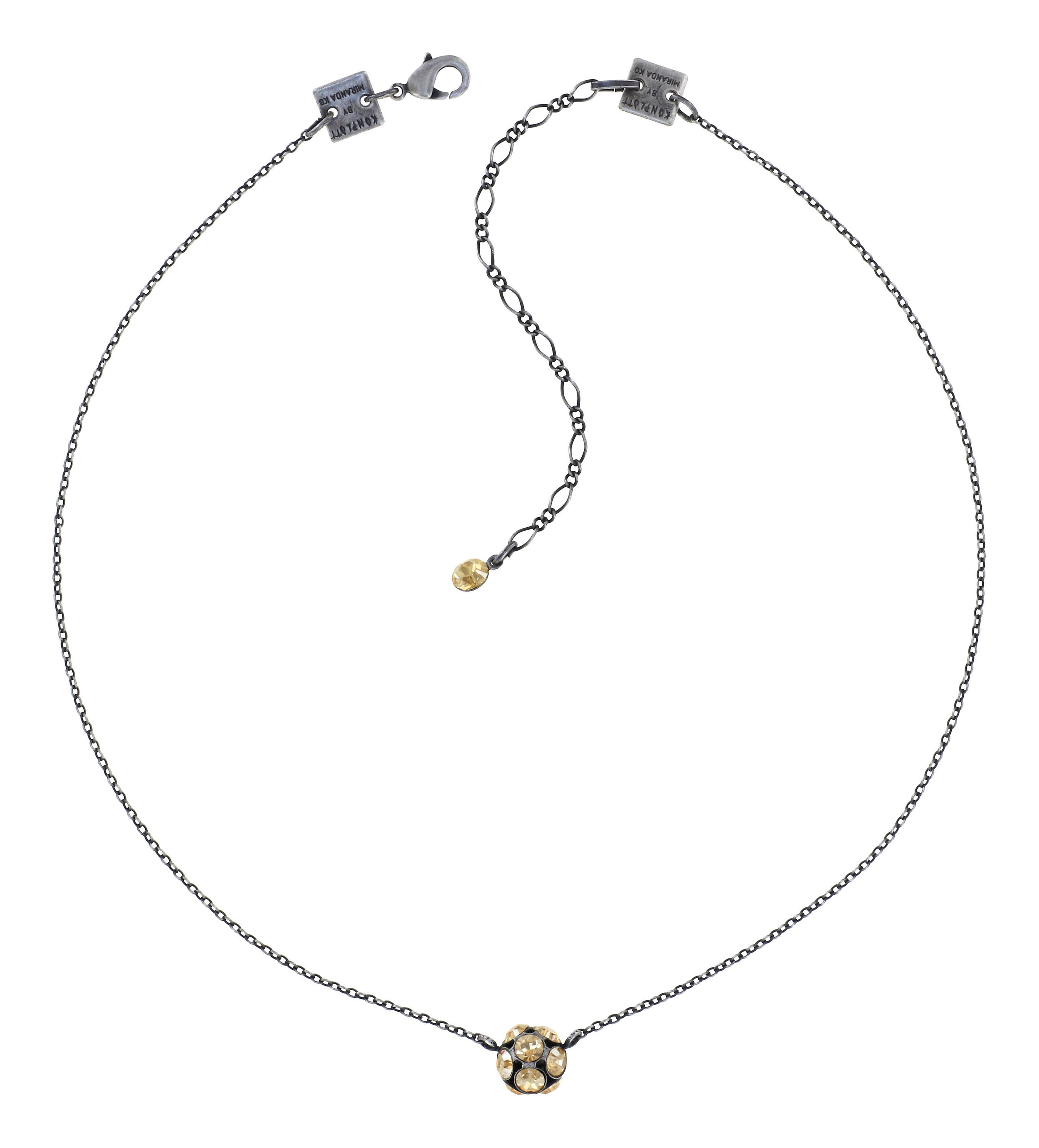 image pour Collier Disco Balls Beige crystal golden shadow PP 32