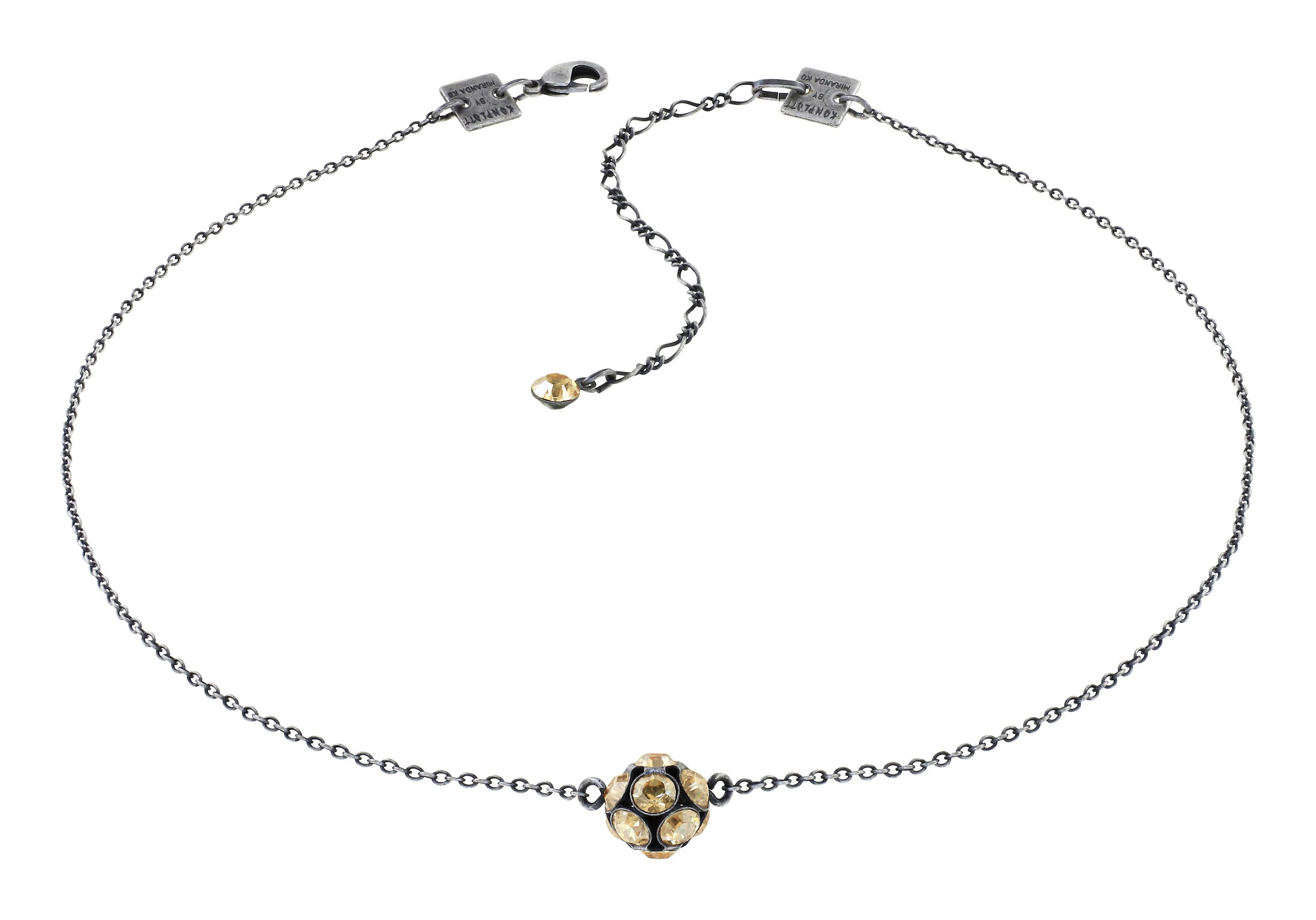 image for Necklace Disco Balls Beige crystal golden shadow PP 32