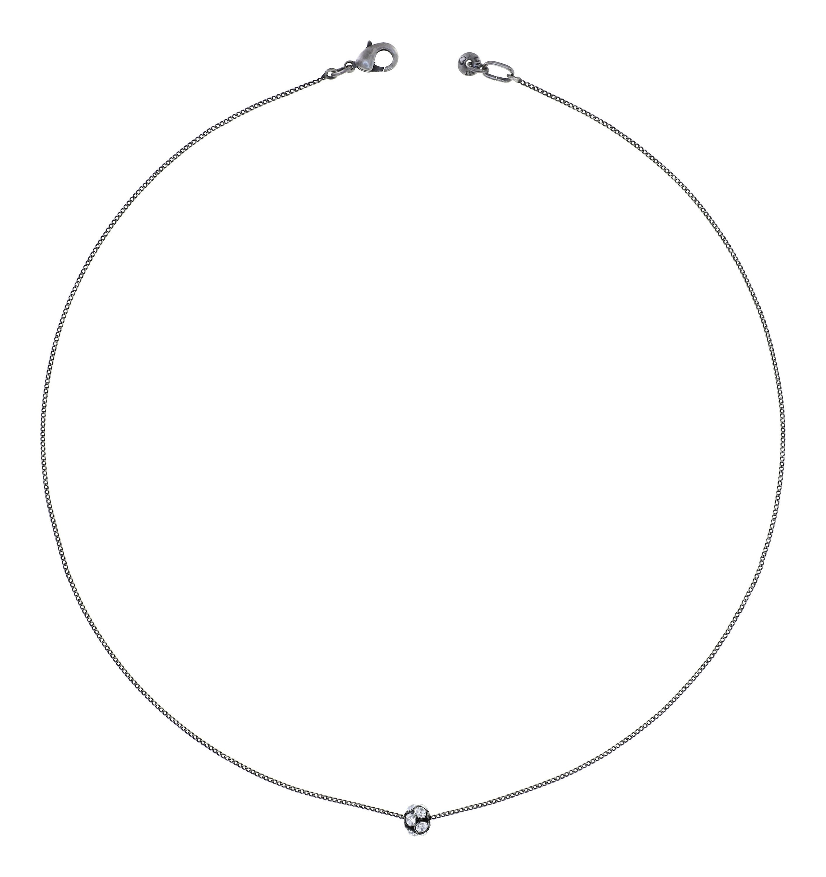 image pour Collier Disco Balls Blanc crystal PP 18