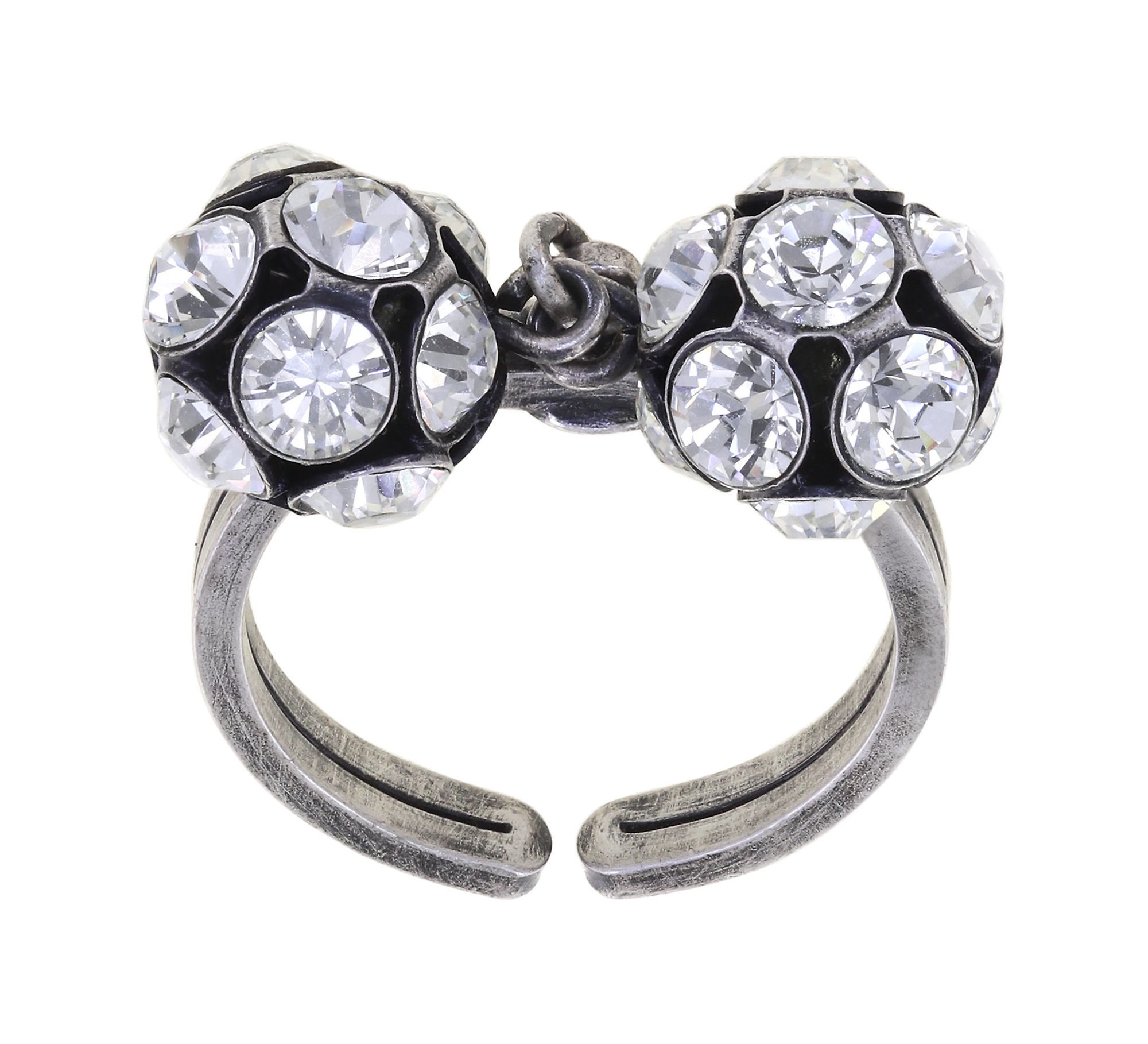 image pour Anneau Disco Balls Blanc crystal PP 32