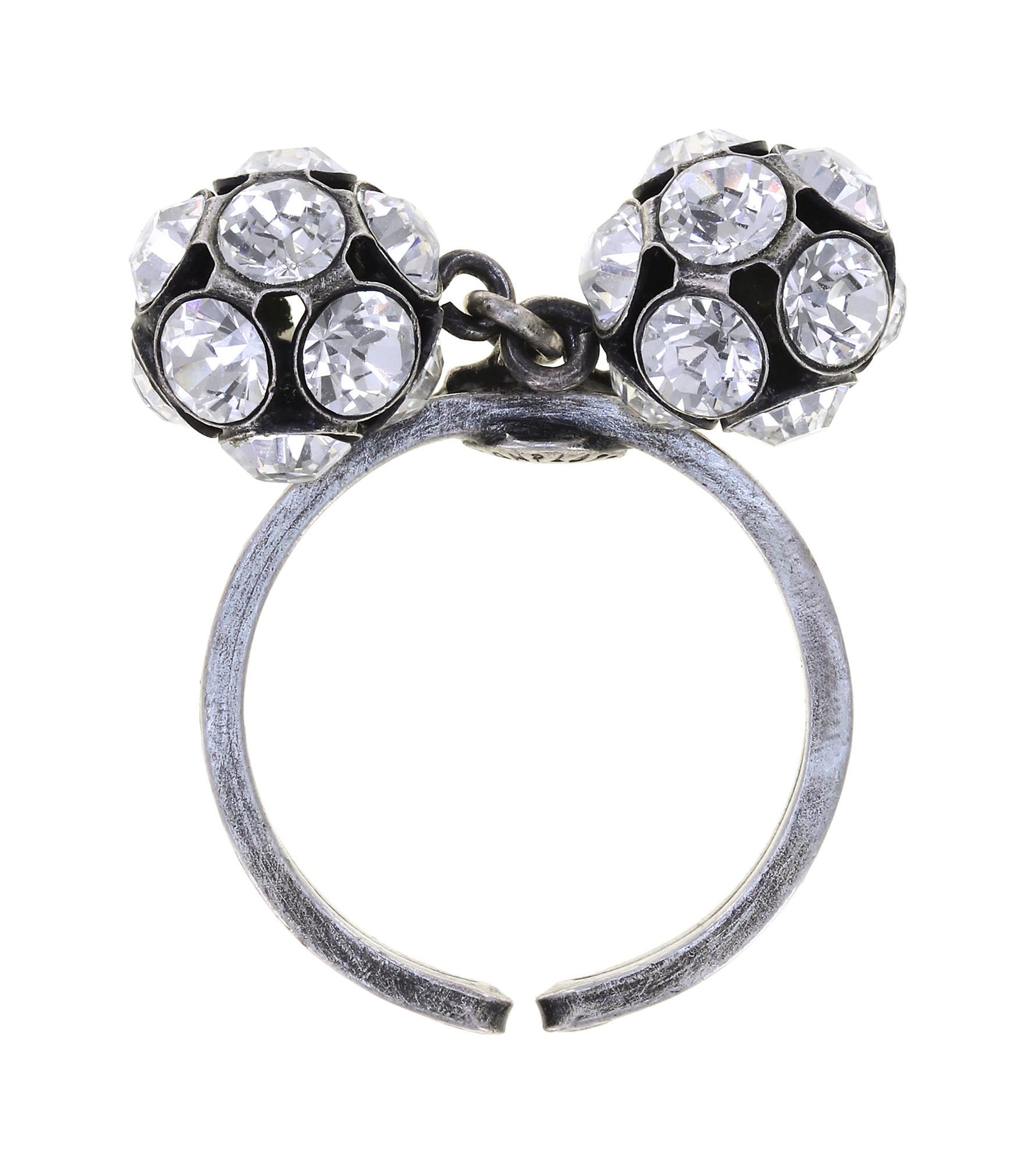 image for Ring Disco Balls White crystal PP 32