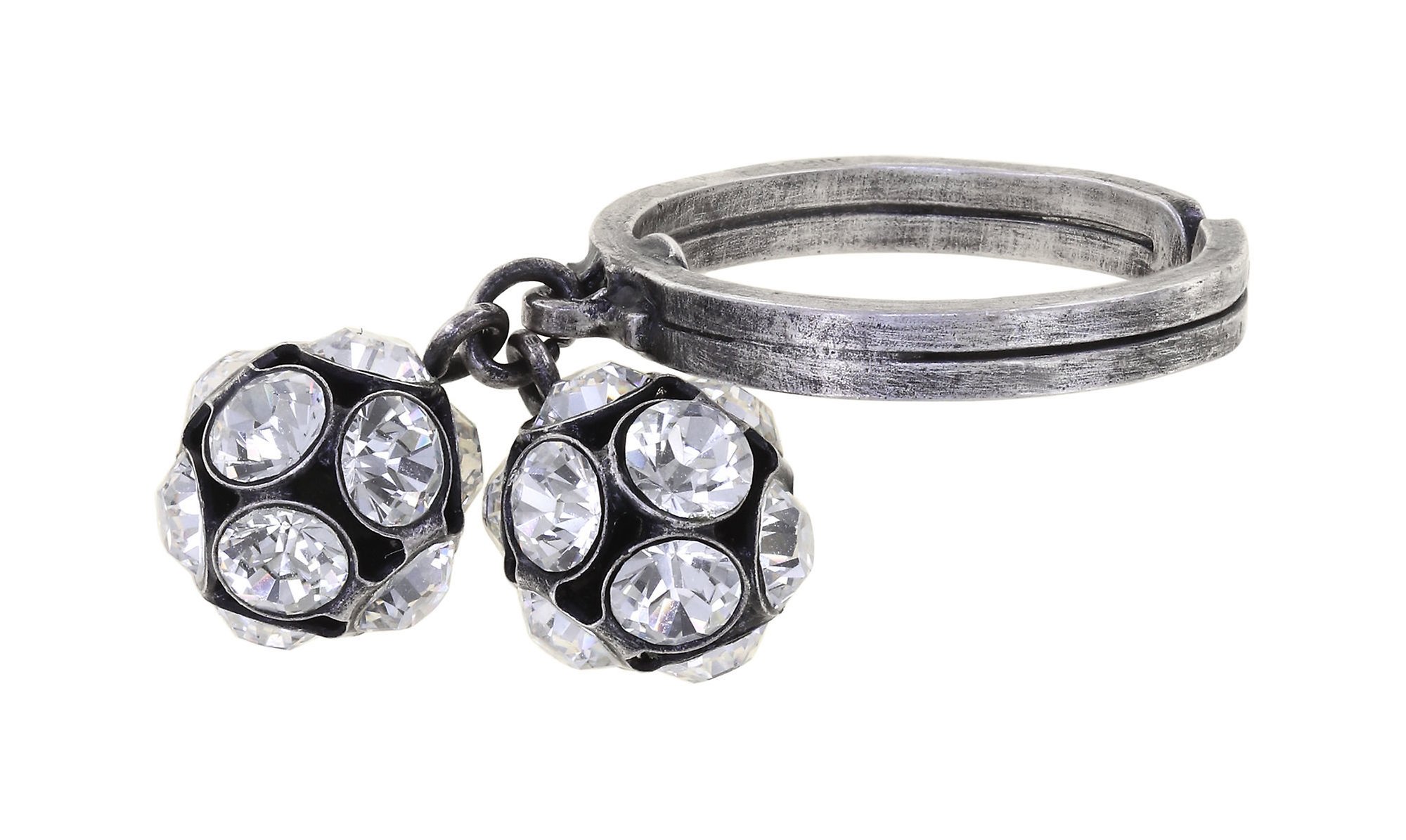 Bild für Ring Disco Balls weiß Kristall PP 32