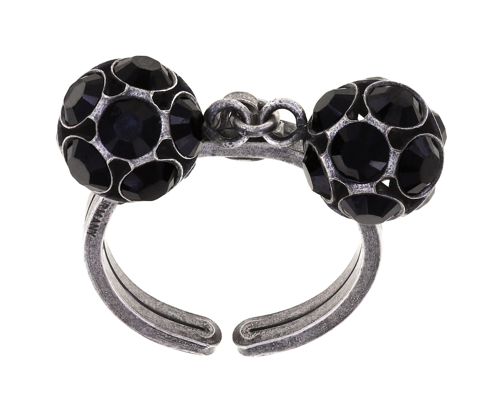 image pour Anneau Disco Balls Noir jet PP 32