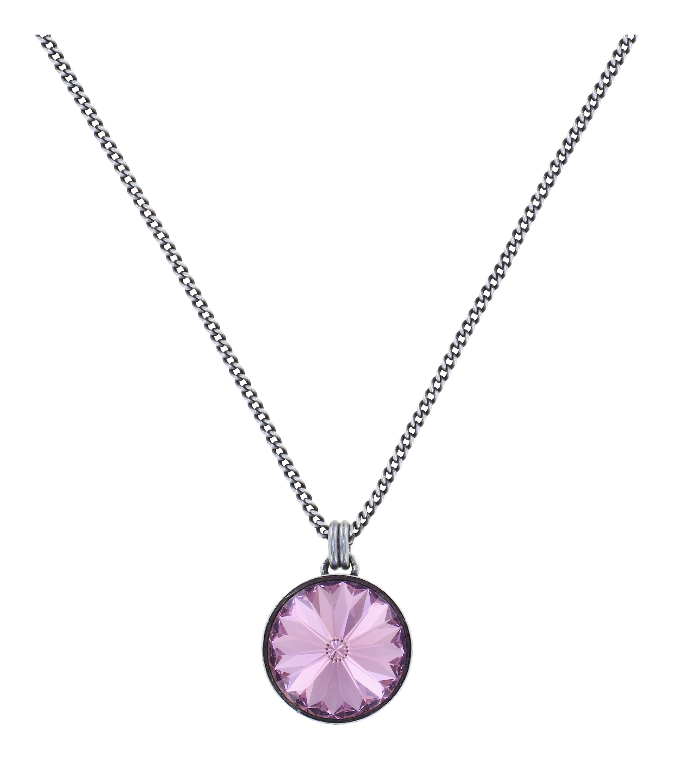 Bild für Halskette mit Anhänger Rivoli Lila Heller Amethyst 14mm
