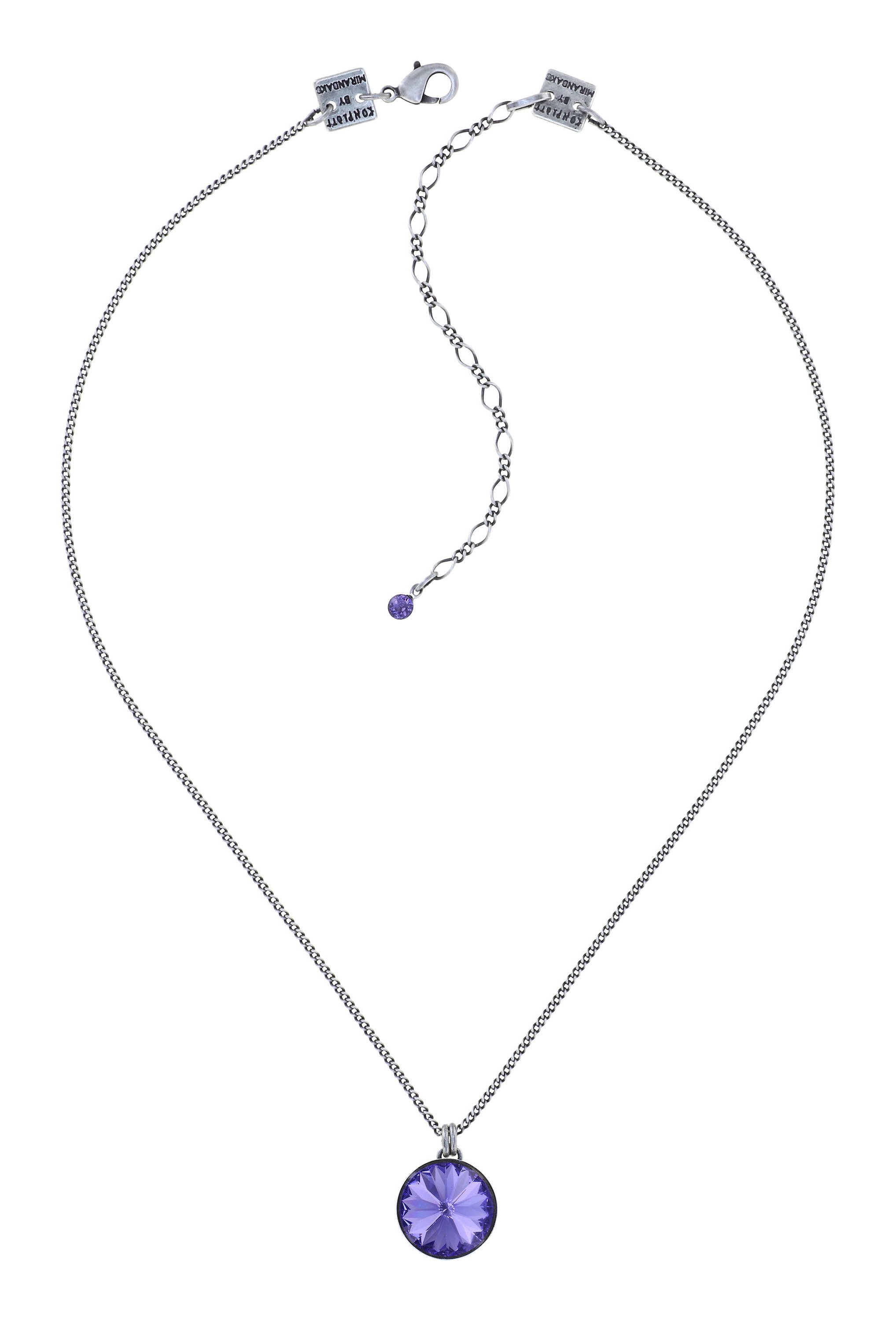image pour Collier pendant Rivoli Lila tanzanite 14mm