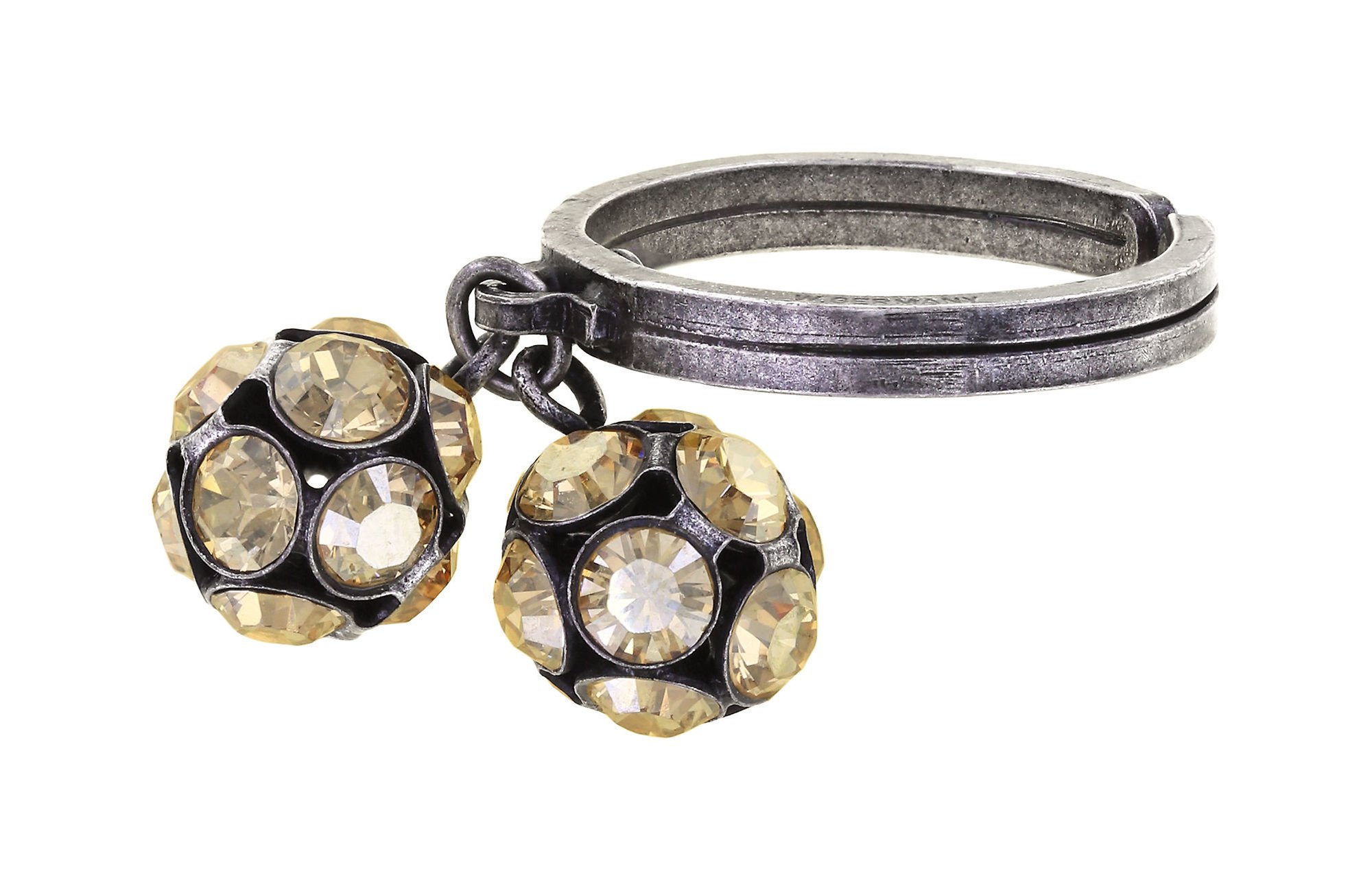 image for Ring Disco Balls Beige crystal golden shadow PP 32