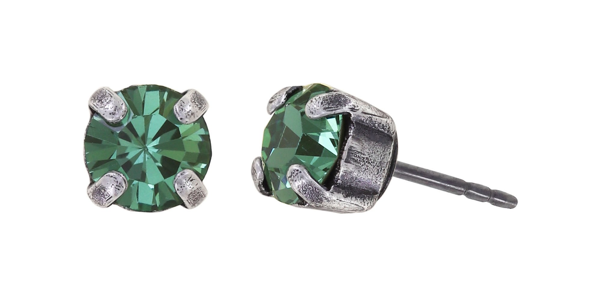 image pour Clou d'oreille Black Jack Vert erinite SS 29