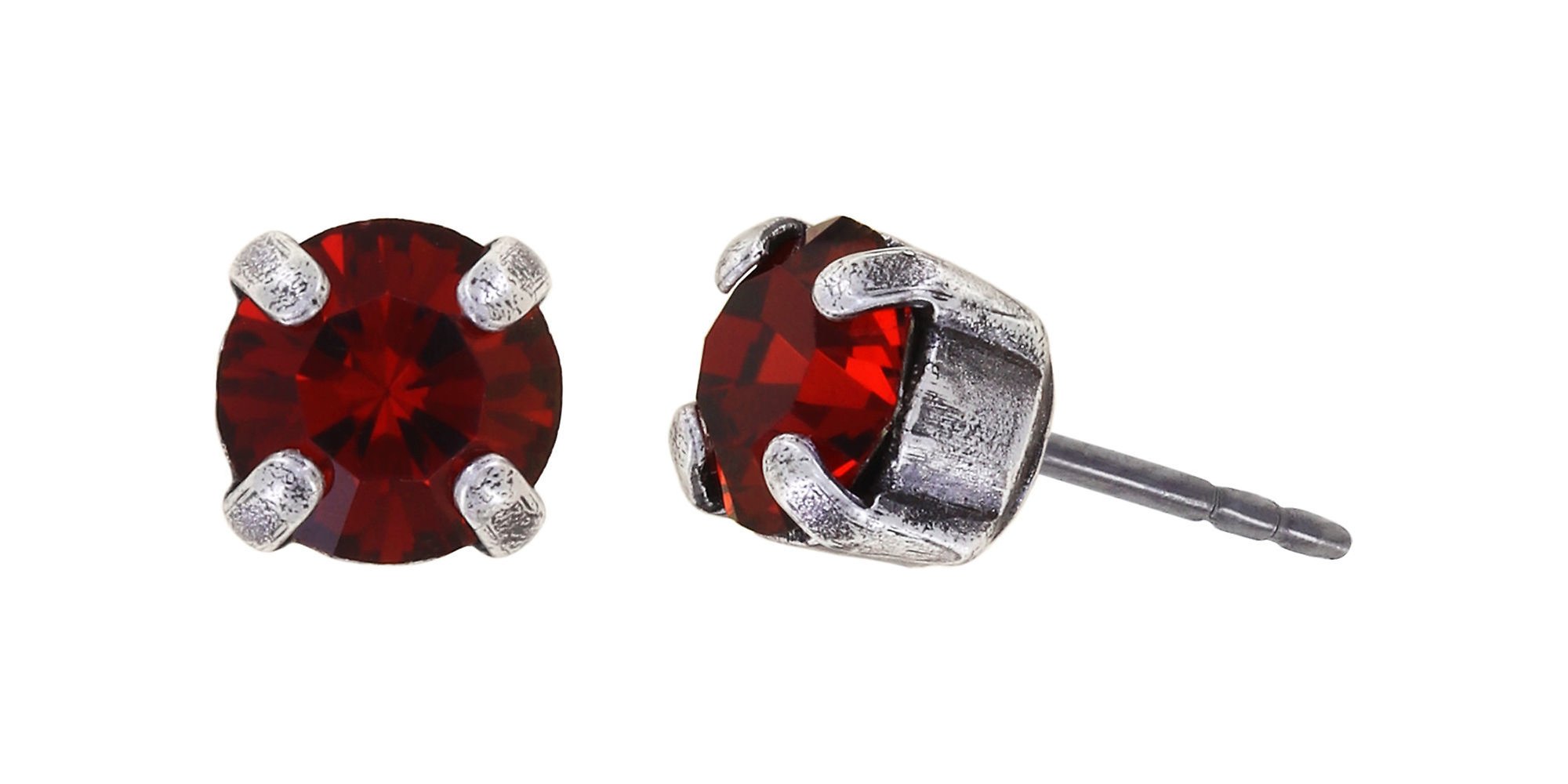 image for Earring stud Black Jack Red red velvet SS 29