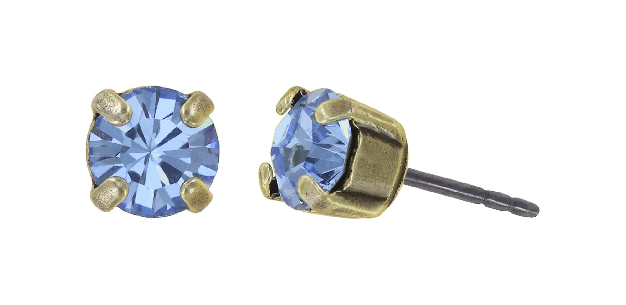 Bild für Ohrstecker Black Jack Hellblau Hell-Saphir SS 29