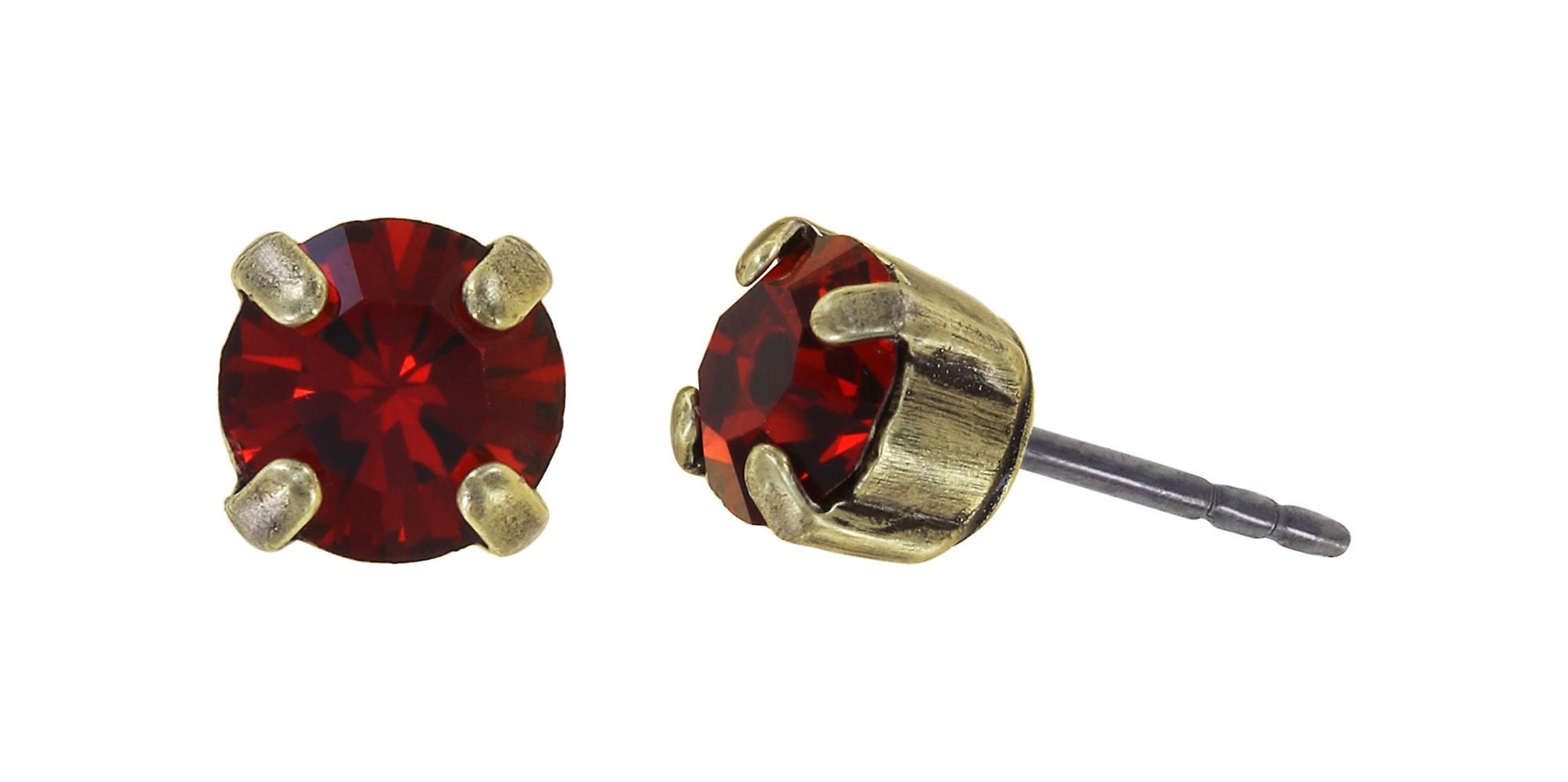 Bild für Ohrstecker Black Jack Rot red velvet SS 29