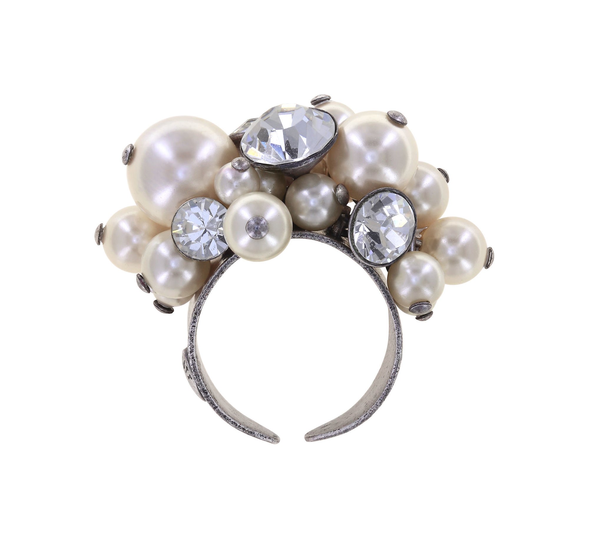 Bild für Ring Pearl Shadow weiß Kristall 