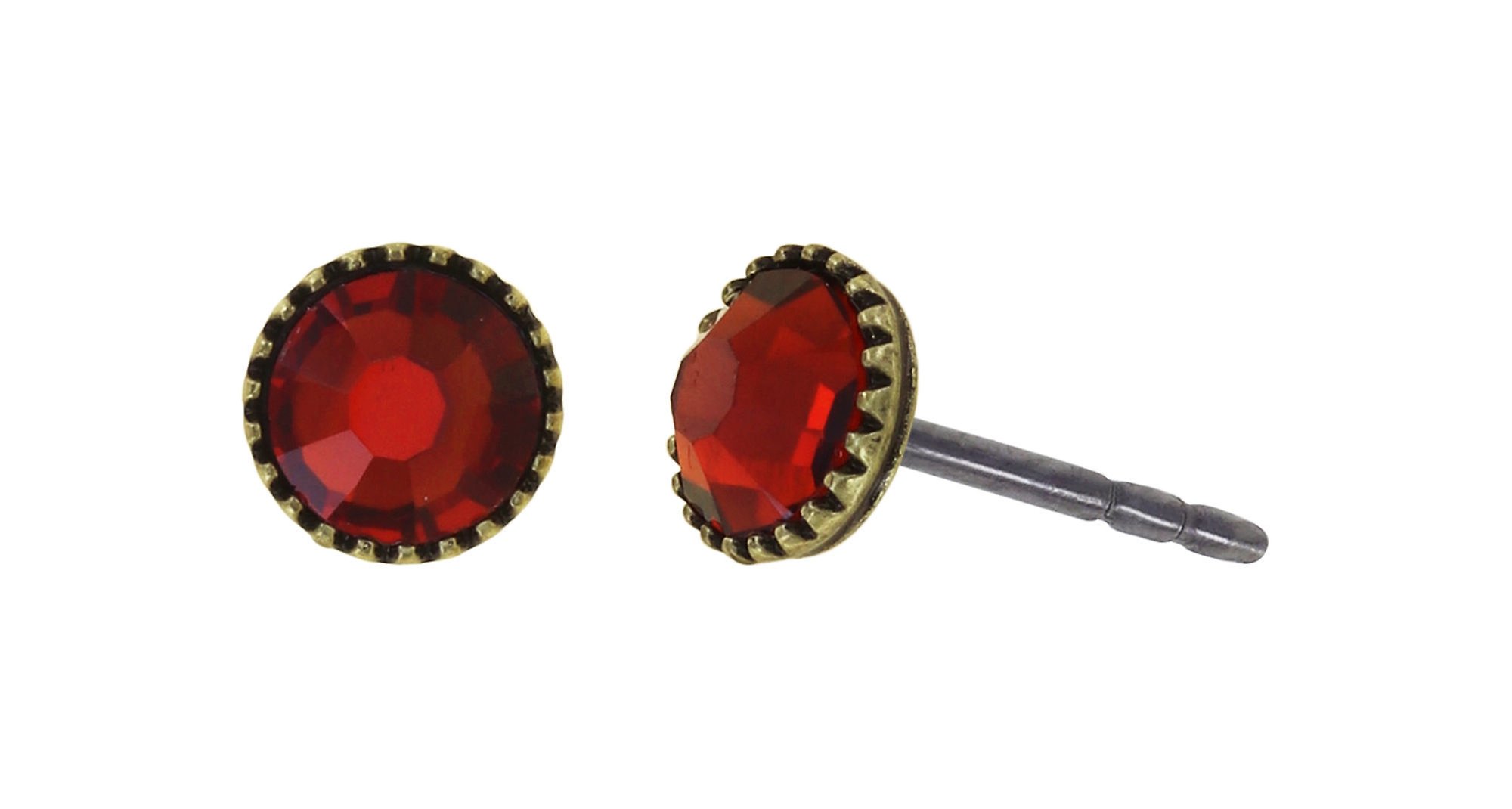 image pour Clou d'oreille plat Black Jack Rouge red velvet SS 20