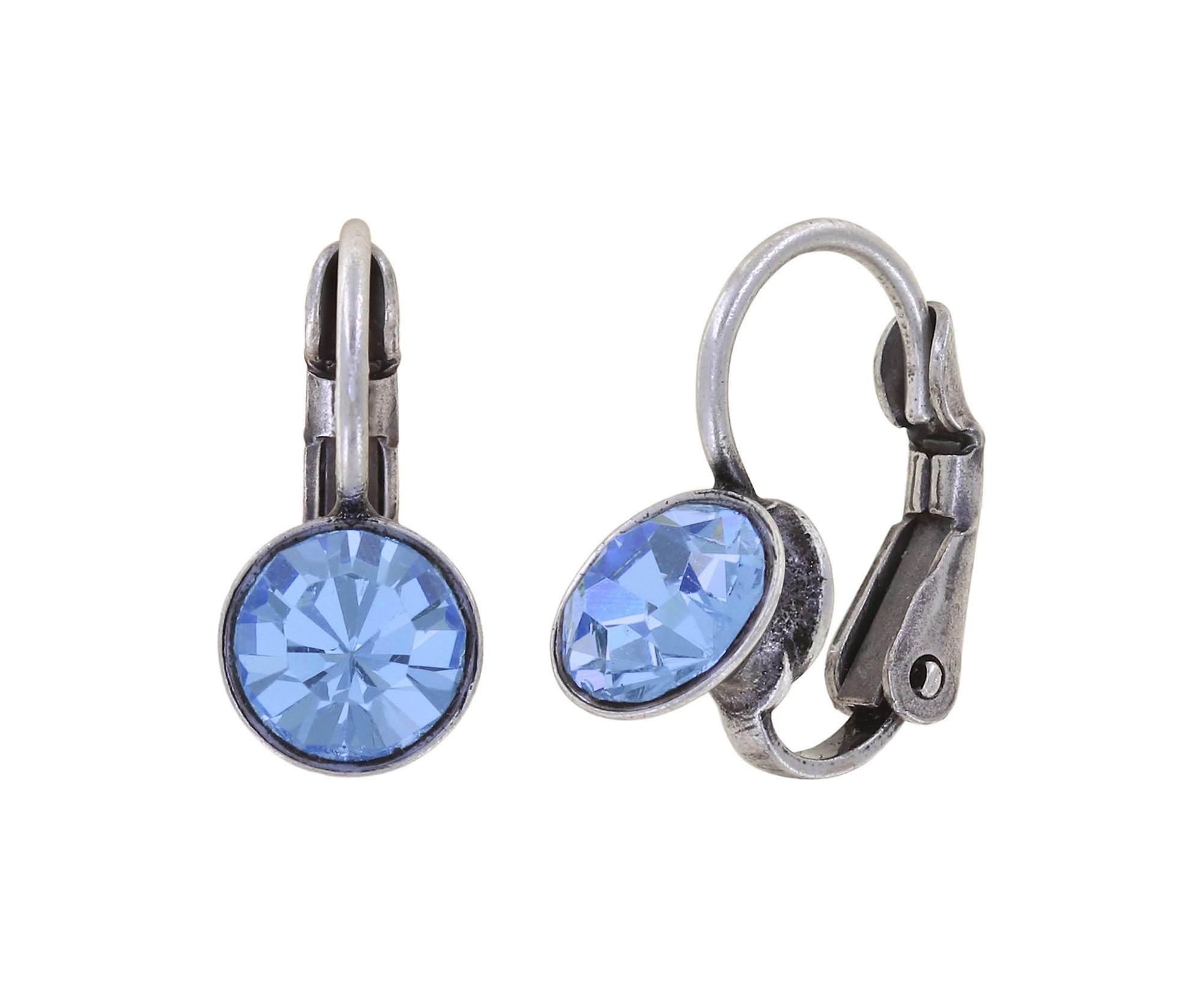image pour Boucles d'oreilles Eurowire Black Jack Bleu Clair light sapphire SS 29