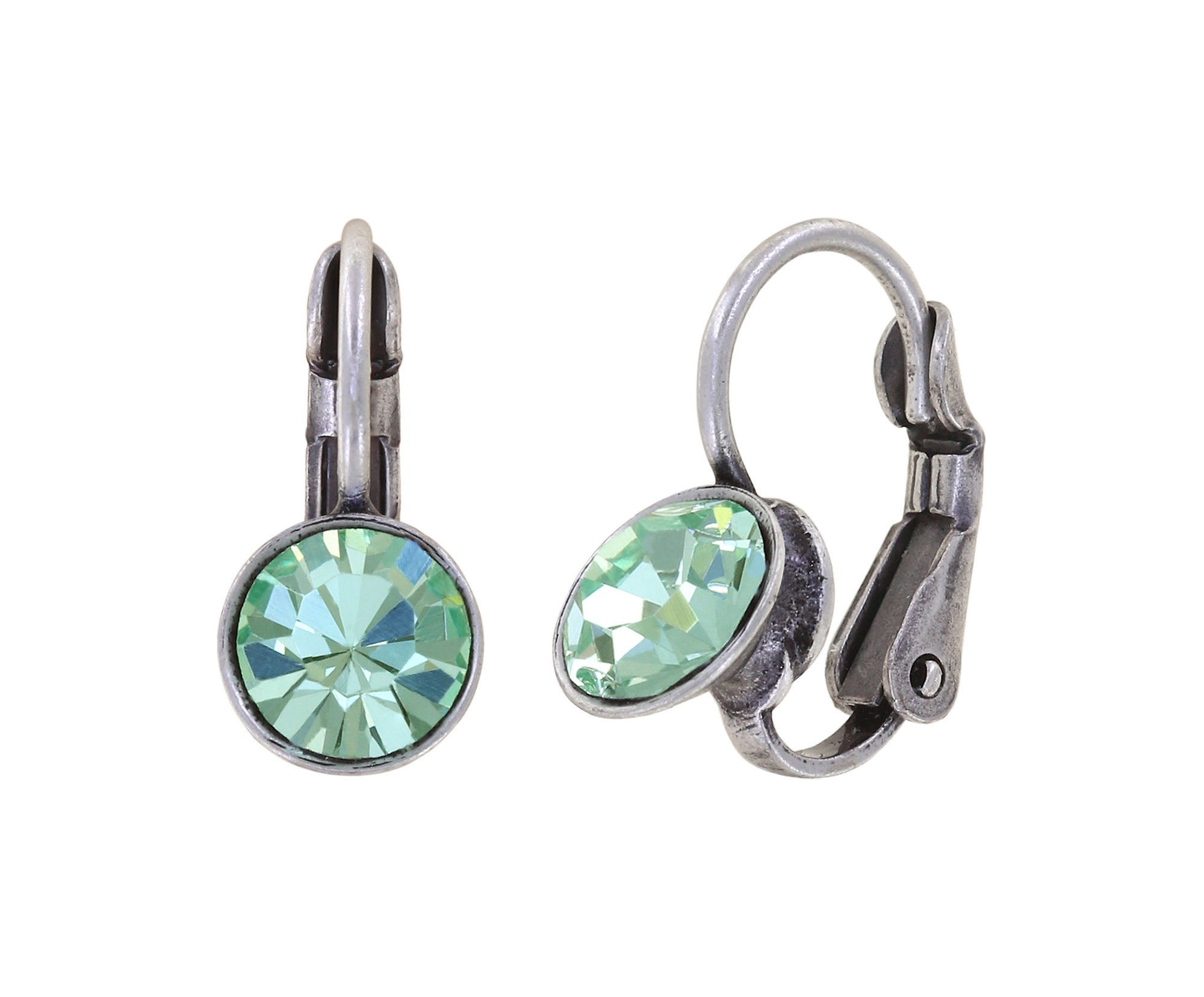 image pour Boucles d'oreilles Eurowire Black Jack Vert Clair chrysolite SS 29