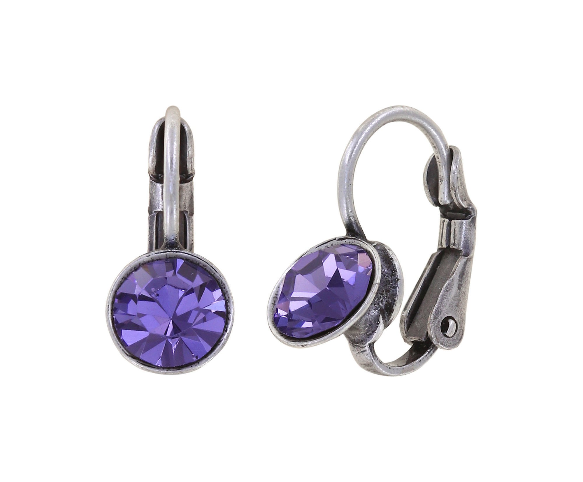 image pour Boucles d'oreilles Eurowire Black Jack Lila tanzanite SS 29