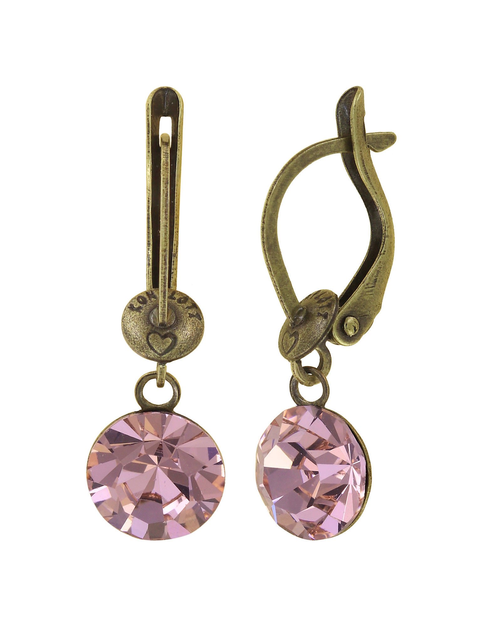 Bild für Ohrringe baumelnd Black Jack Pink Vintage Rosa SS 39