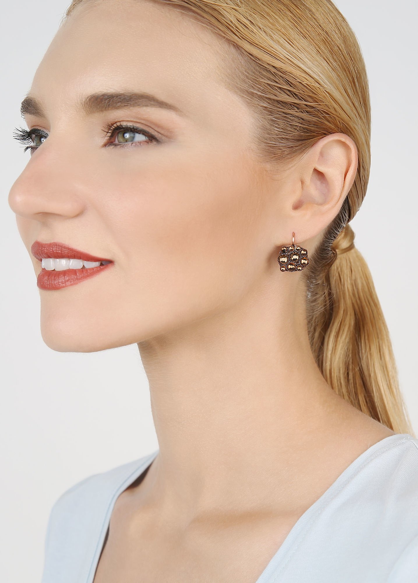 image for Earring eurowire Earth, Wind and Business Brown  
