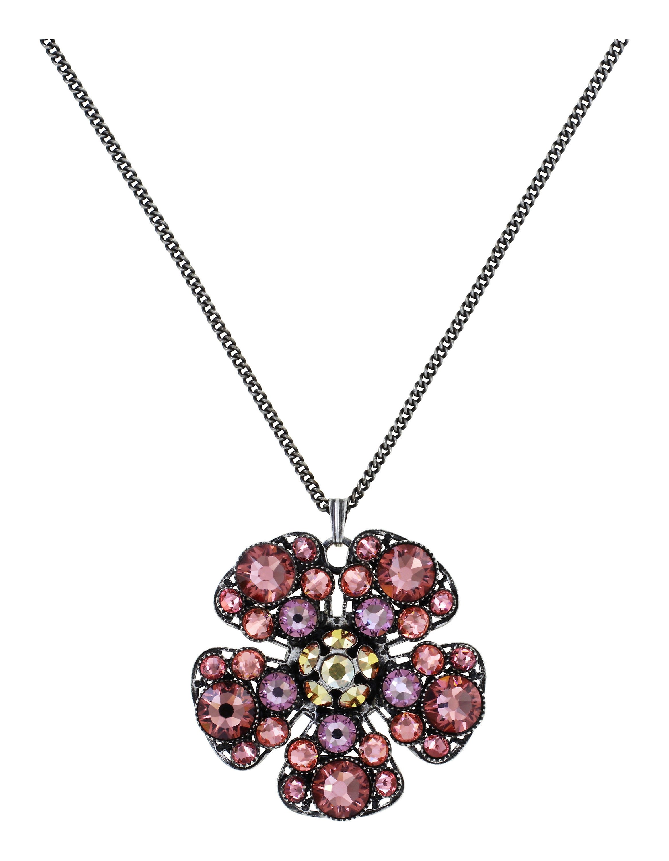 image pour Collier pendant Lost Garden Beige / Rose  size XL