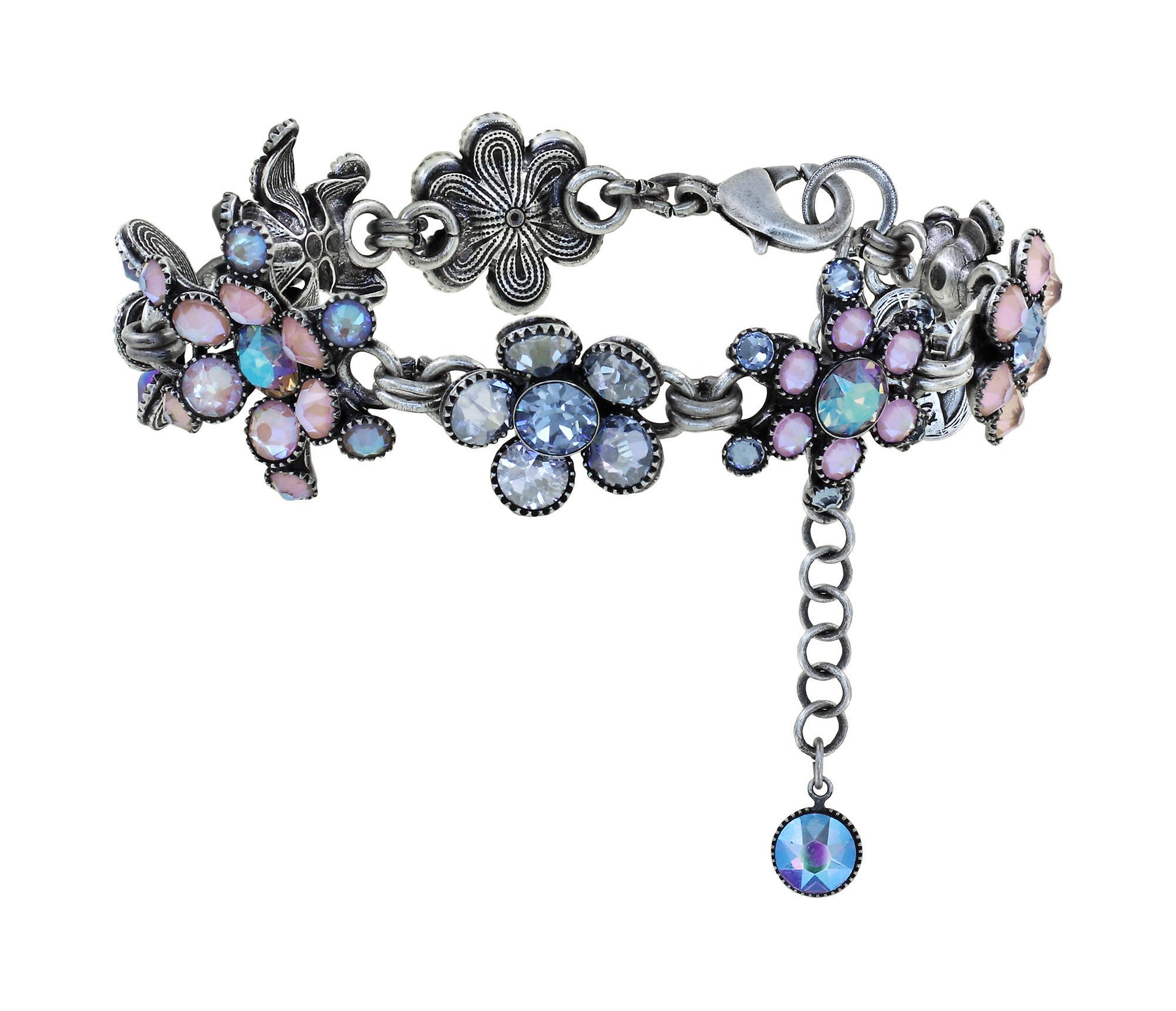 image pour Bracelet Lost Garden Bleu Pastel / Rose  
